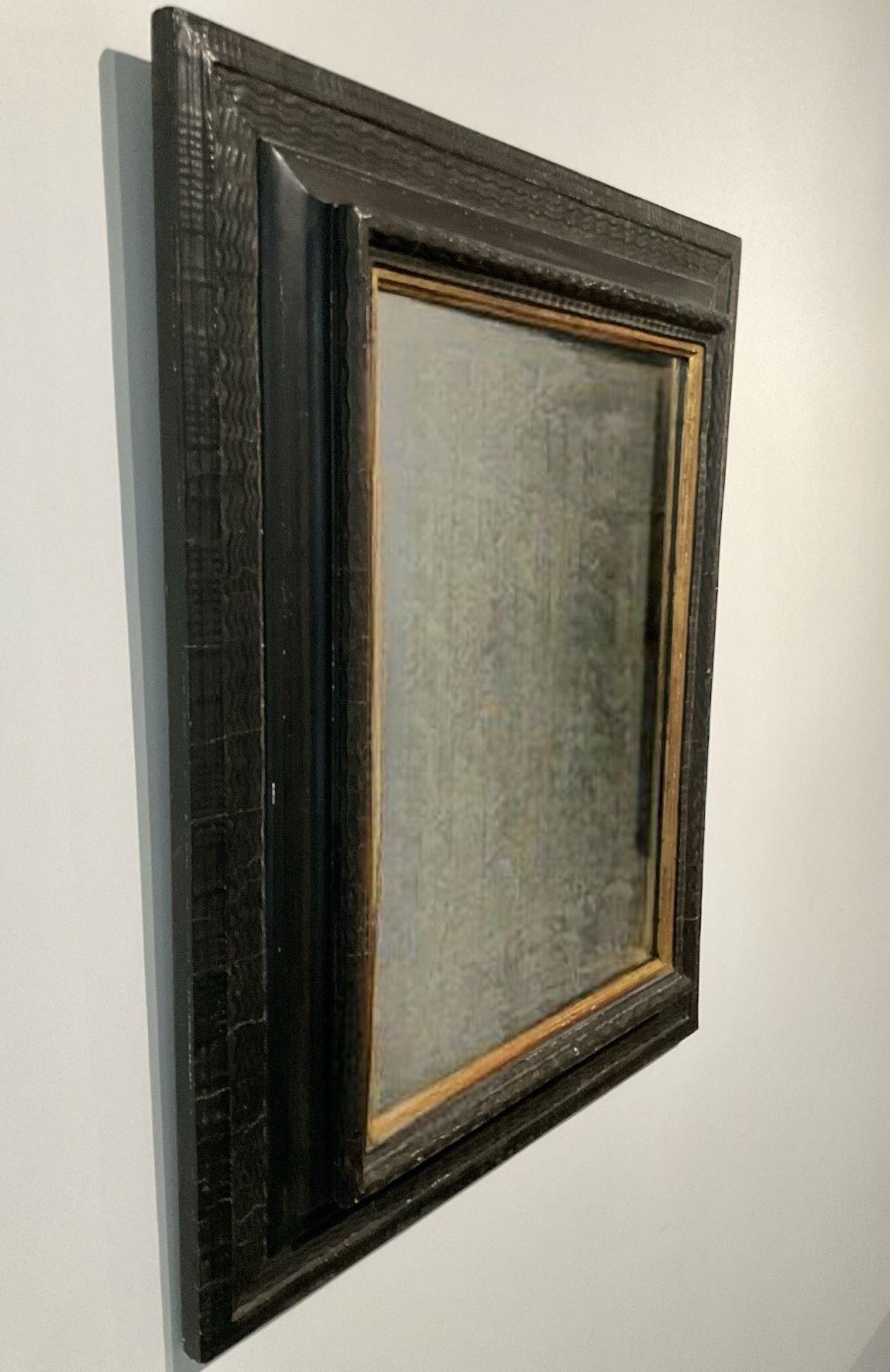 French 19th Century  Ebonized Mirror