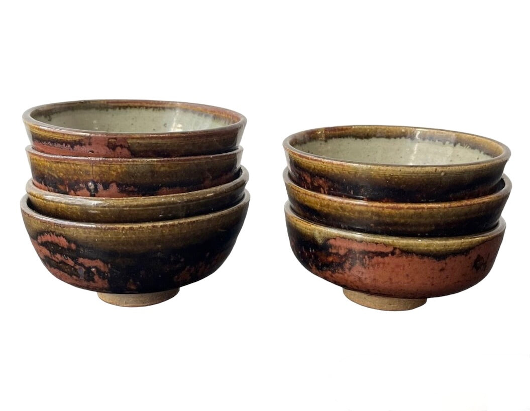 Set of (7) Handmade Studio Pottery Bowls