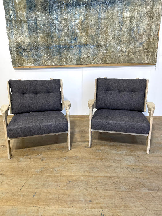 Lucca Studio Arles Oak Arm Chairs