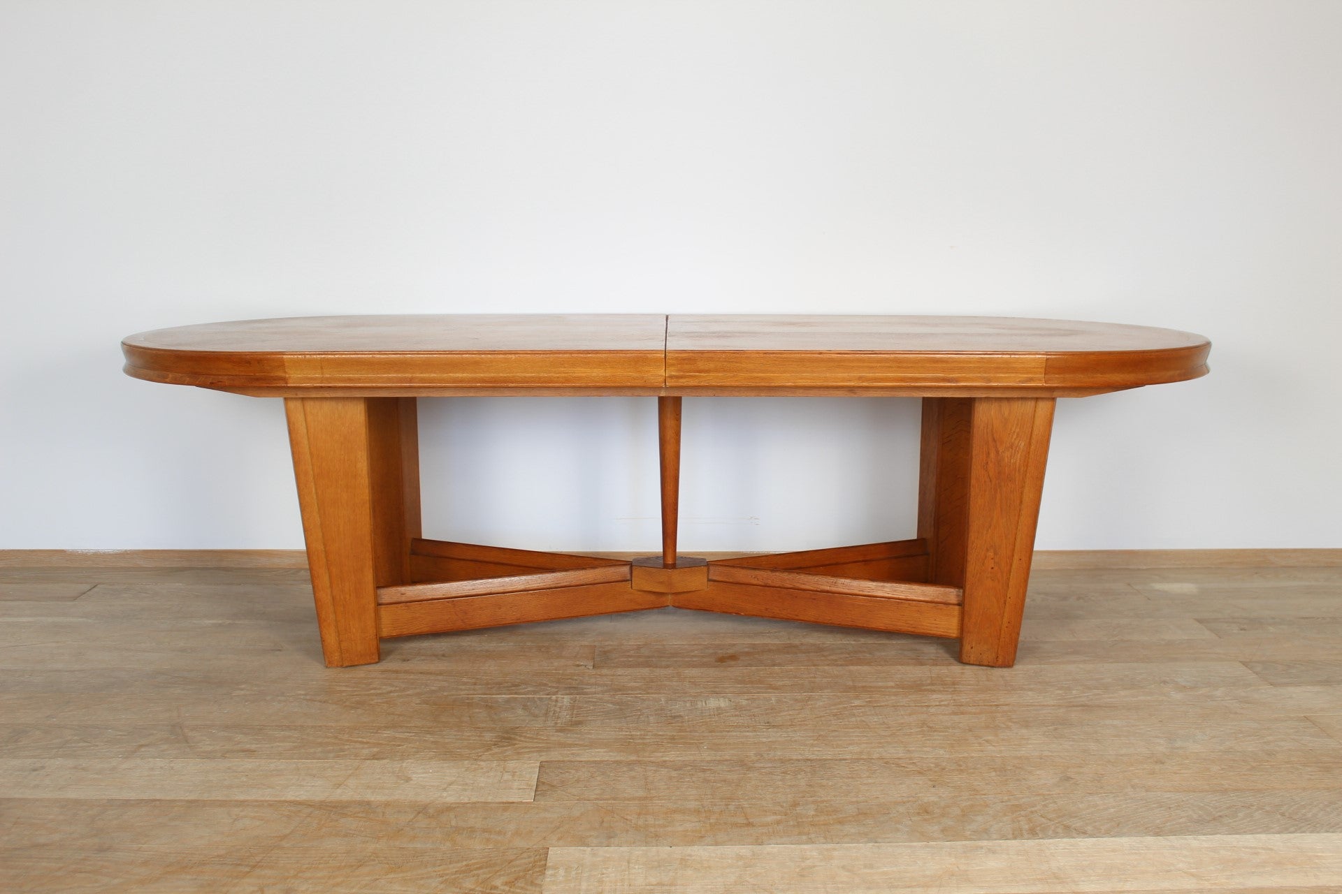 Rare Guillerme & Chambron Oval Dining Table