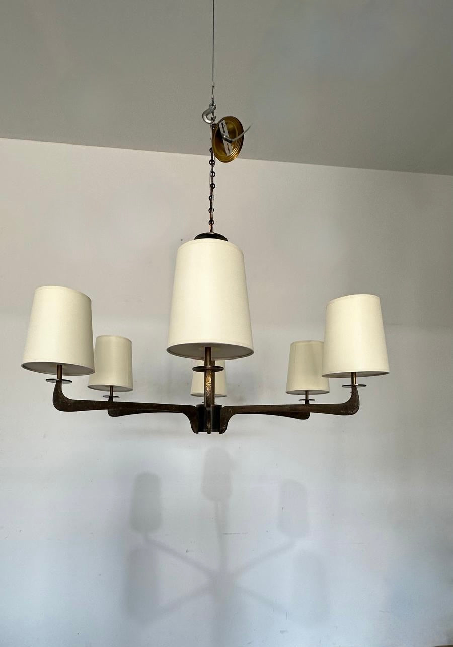 Lucca Studio Bronze Hardin Chandelier (6 arm)