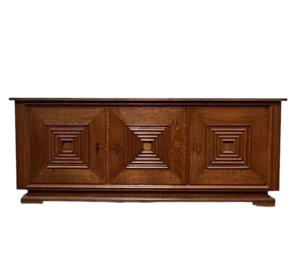 Large 1930's French Oak Sideboard