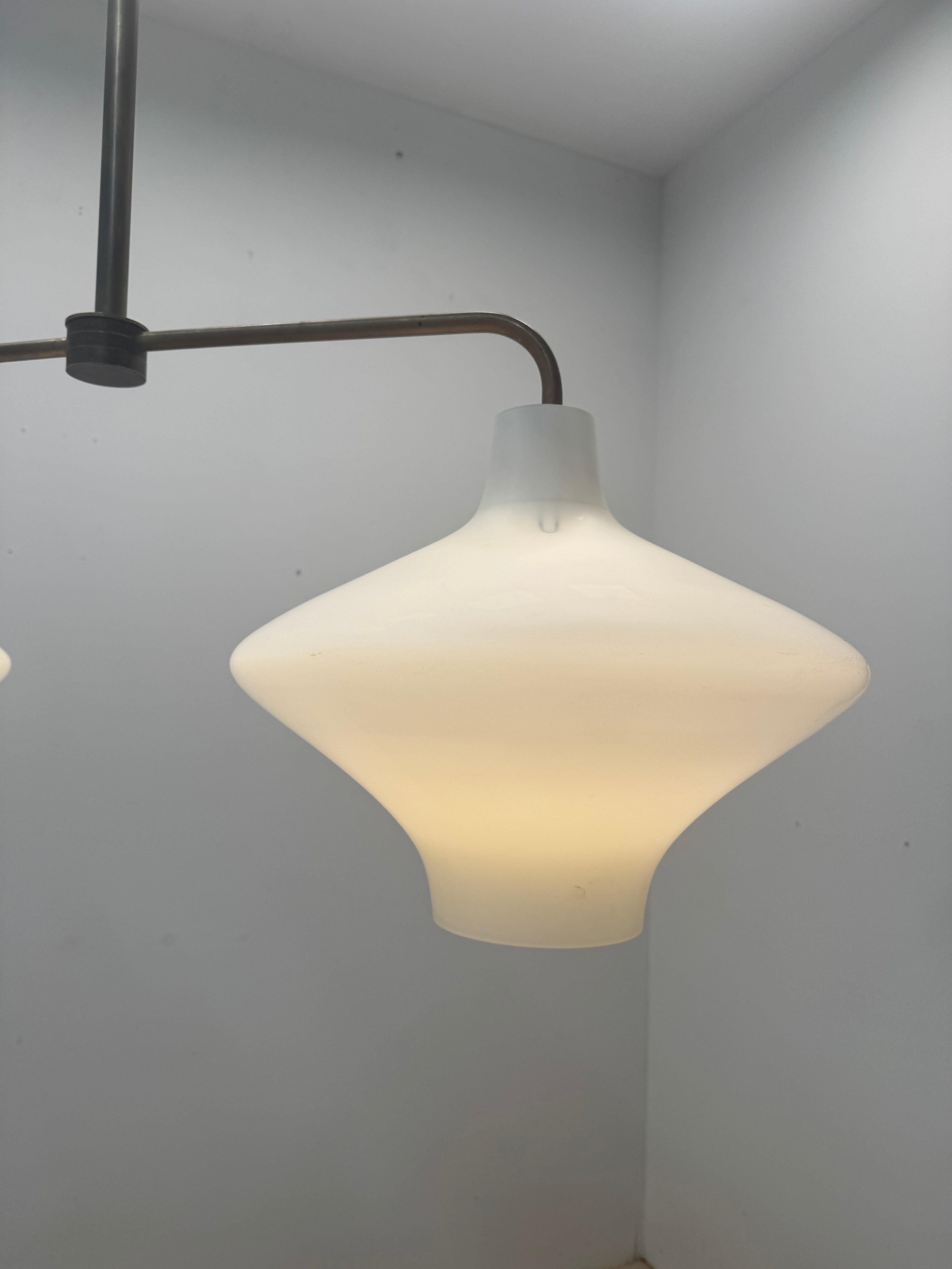 Lucca Studio Limited Edition Bronze and Glass Chandelier