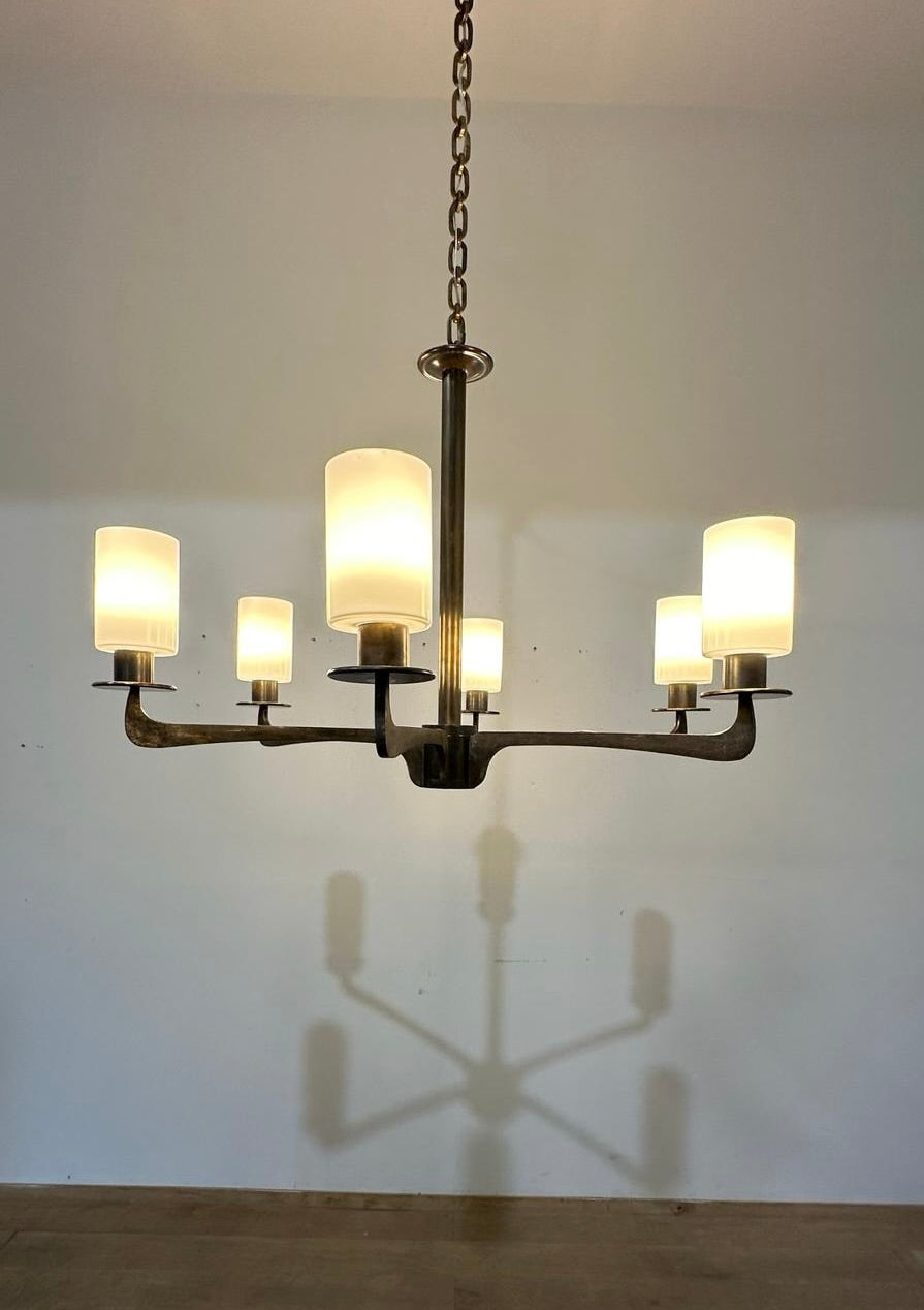 Lucca Studio Hardin Chandelier With Opaline Shades