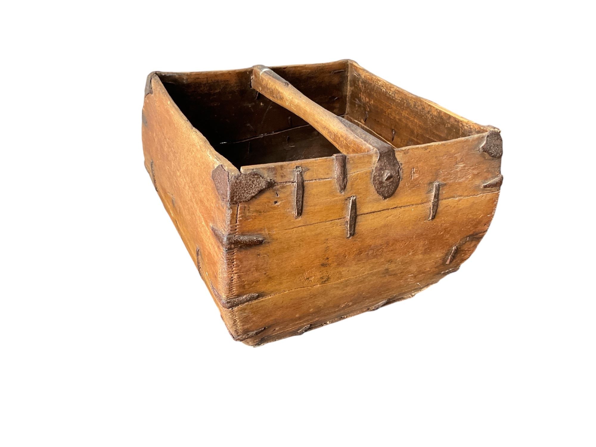 Primitive Central Asia Wooden "Rice" Container