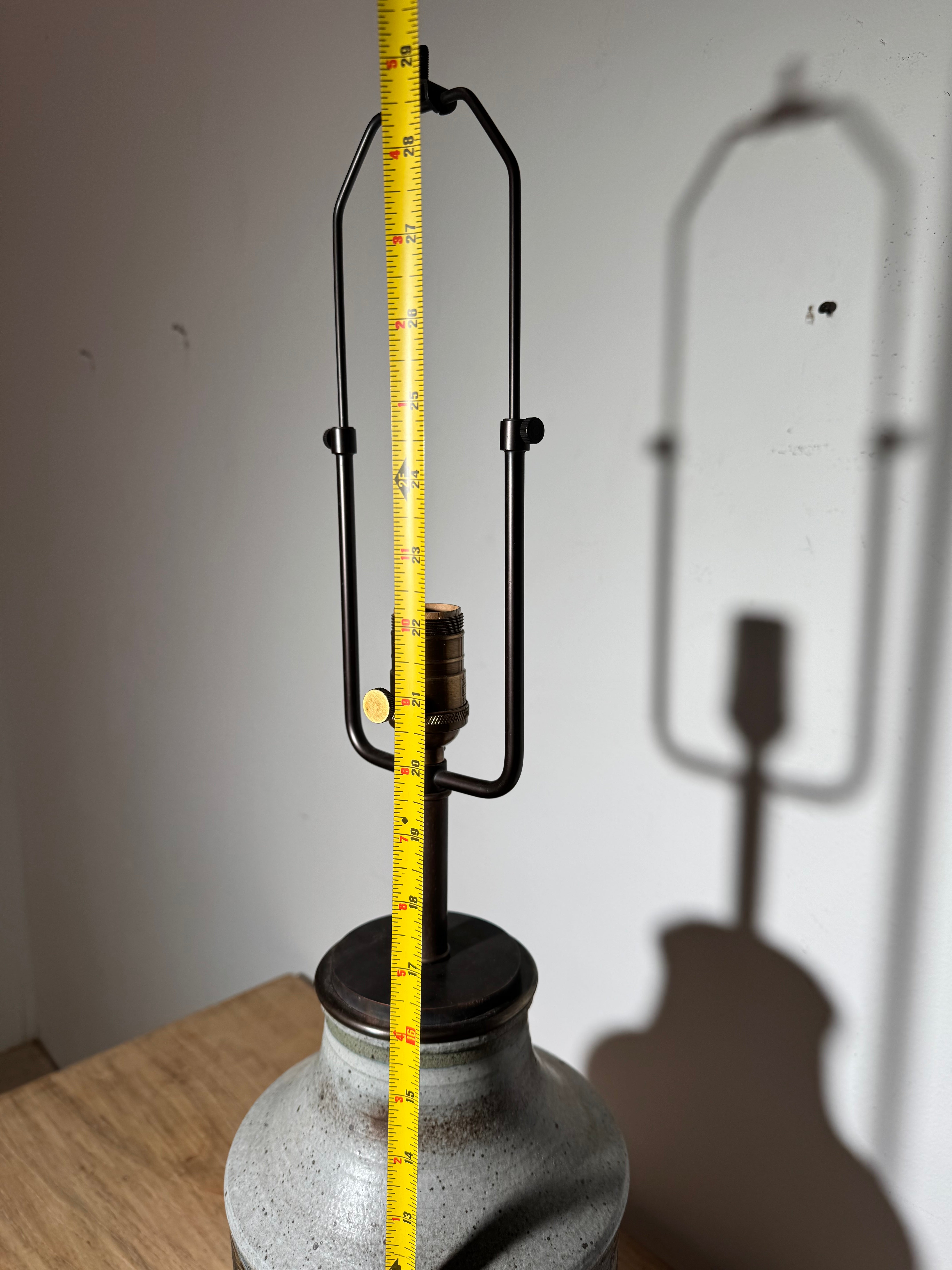 Large Scale Vintage Studio Pottery Lamp