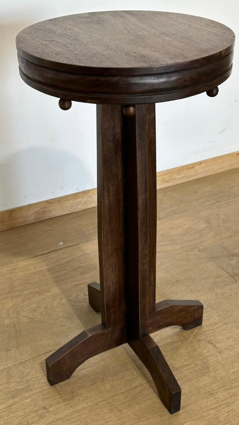 Limited Edition Walnut Deco Side Table