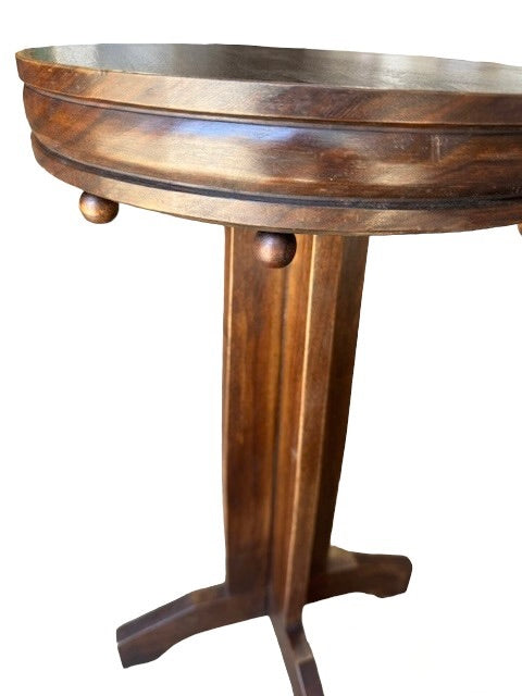 Limited Edition Walnut Deco Side Table