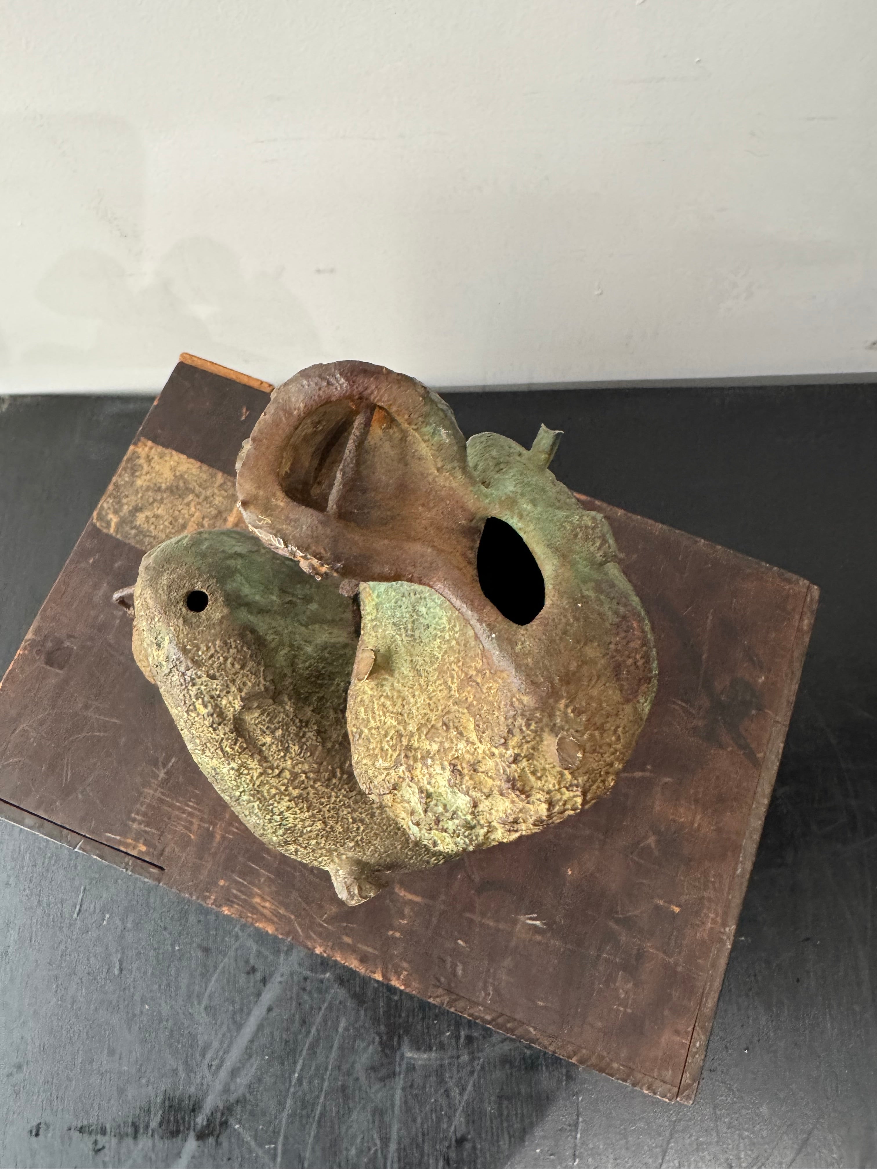 Spanish Mid Century Bronze Brutalist Sculpture