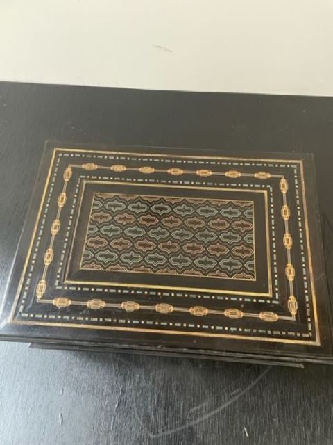 English Copper Inlay Box