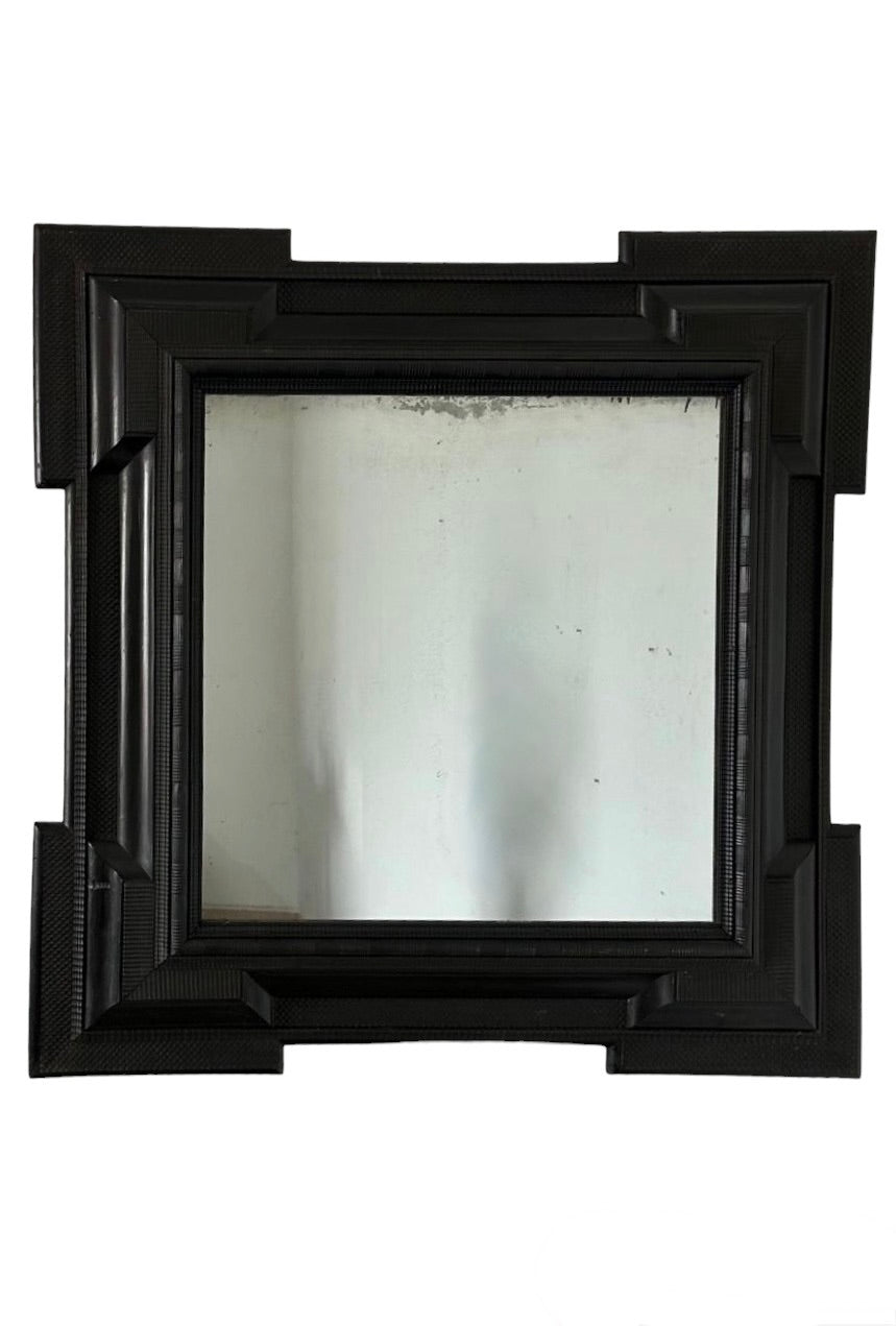 Large 19th Century Dutch Ebonized Mirror