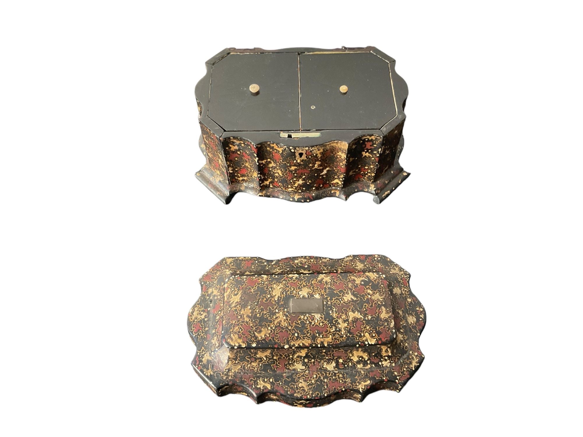 Rare 19th Century English Chinoiserie Box