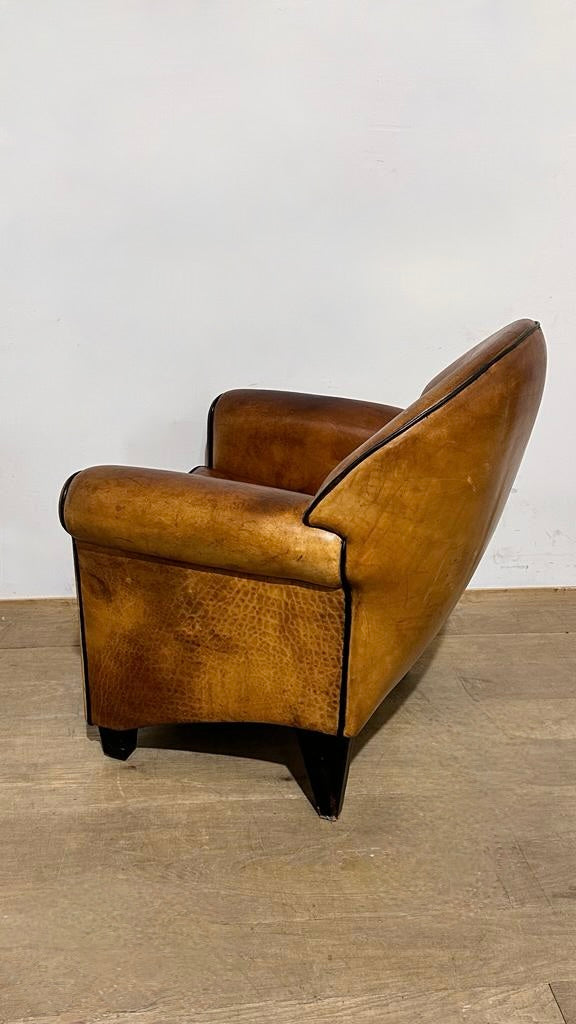 Bart Van Beckhoven Dutch Leather Arm Chair