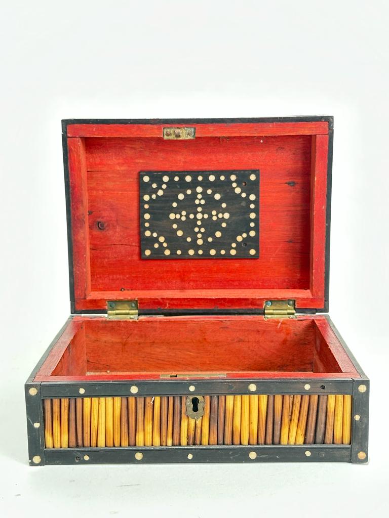 Highly Decorative Porcupine Quill Box