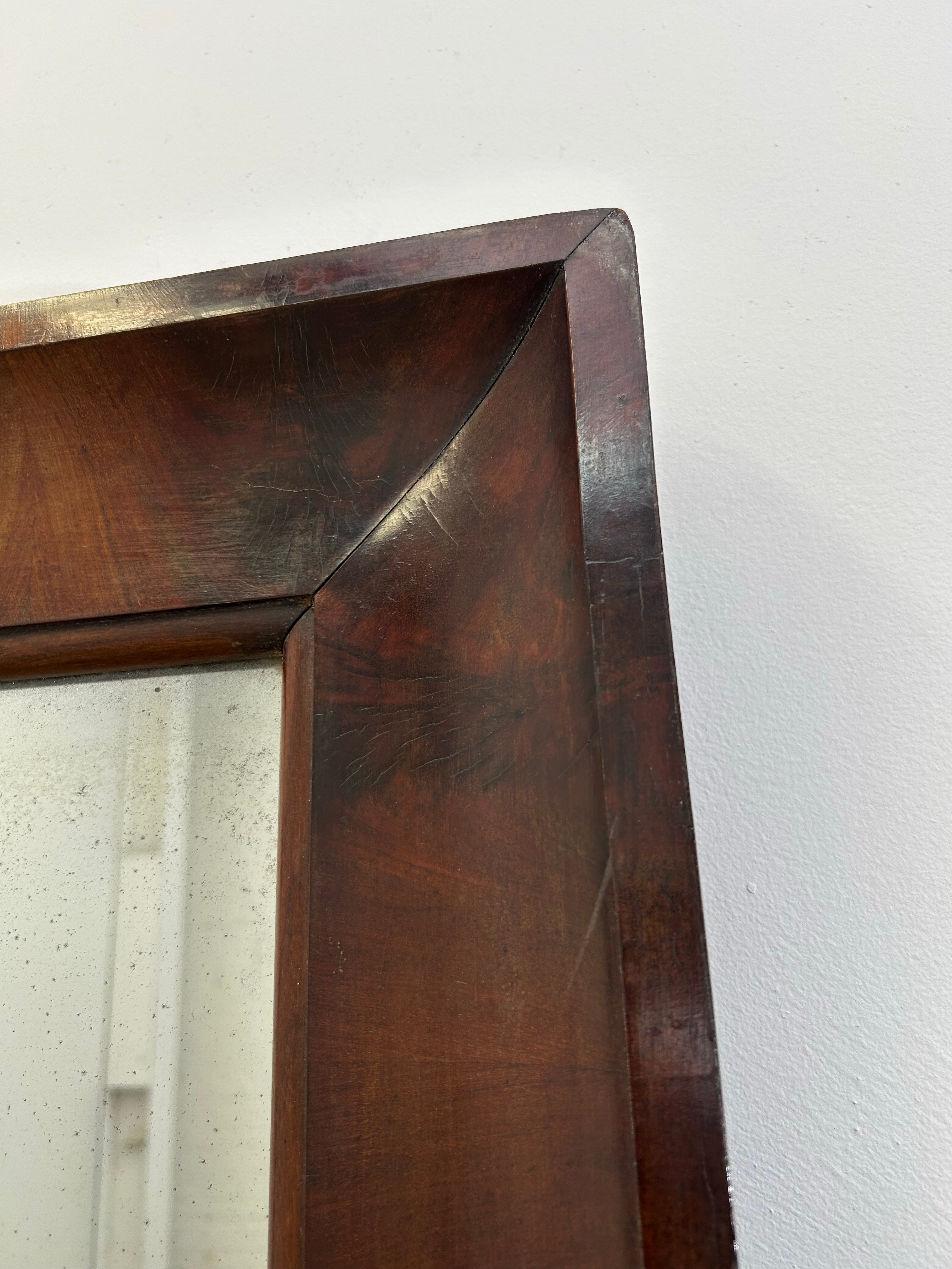 19th century English Burl Mirror