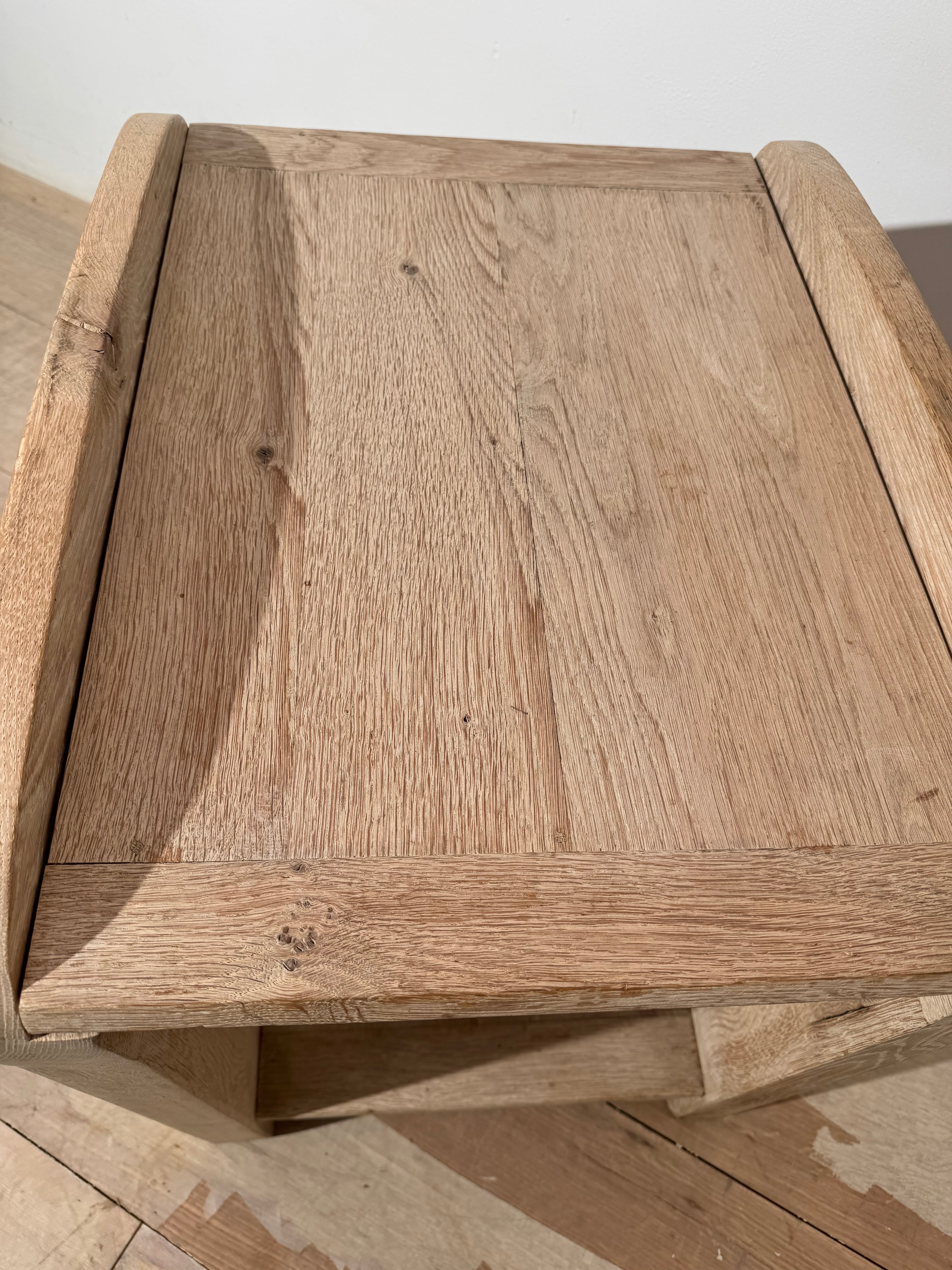 Belgian Solid White Oak Side Table