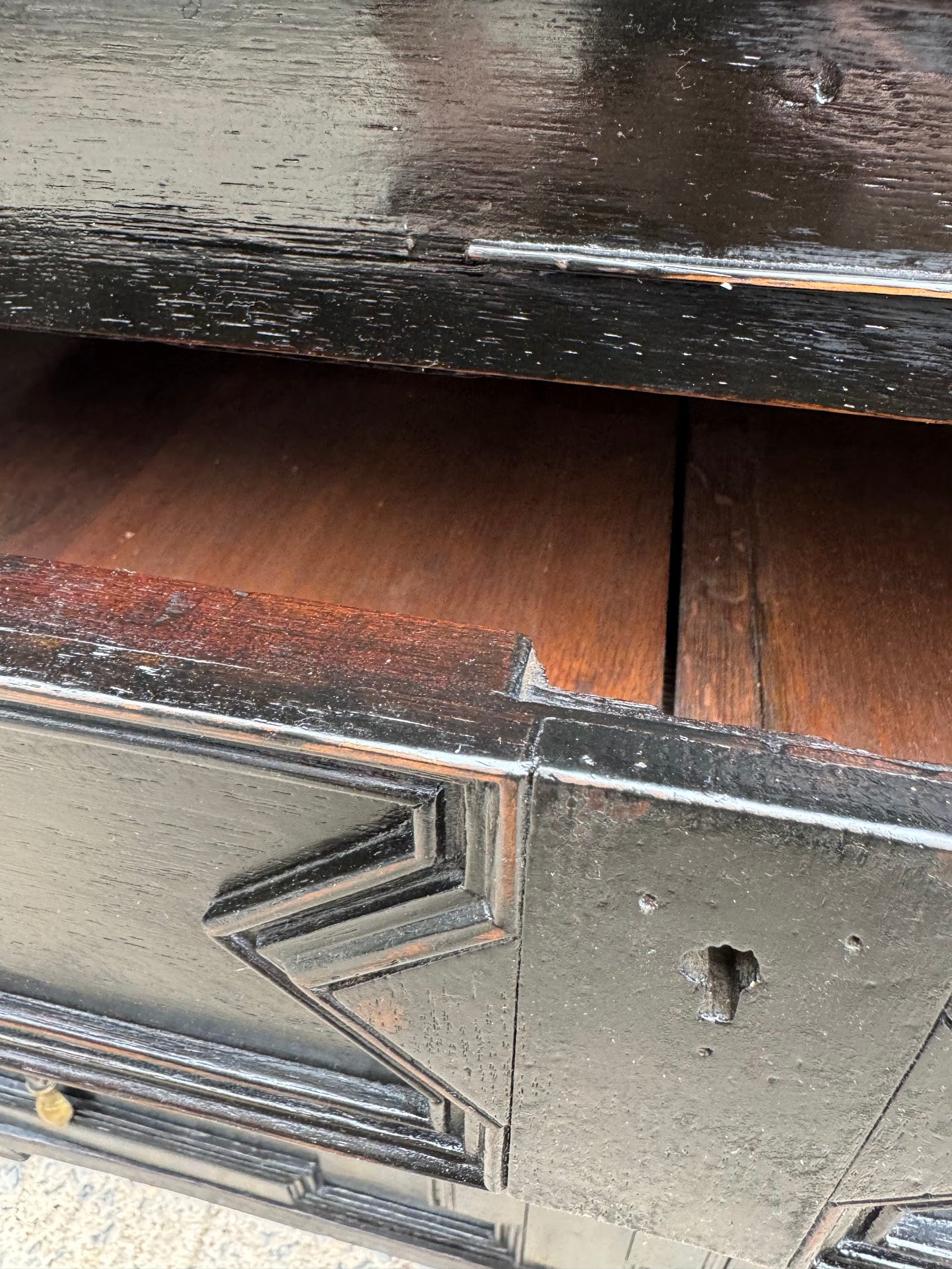 19th Century English Oak Commode