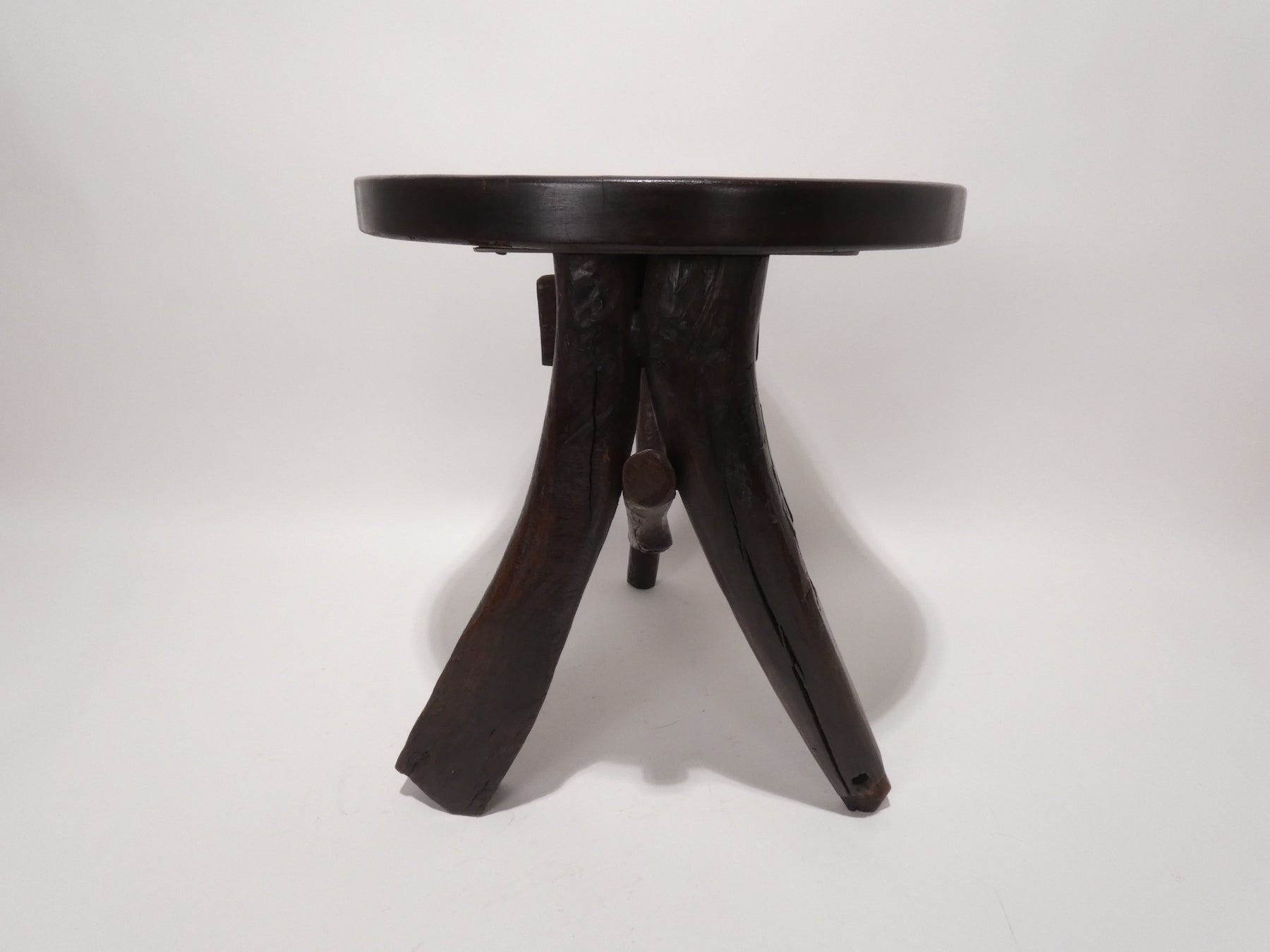 French Walnut Root Side Table