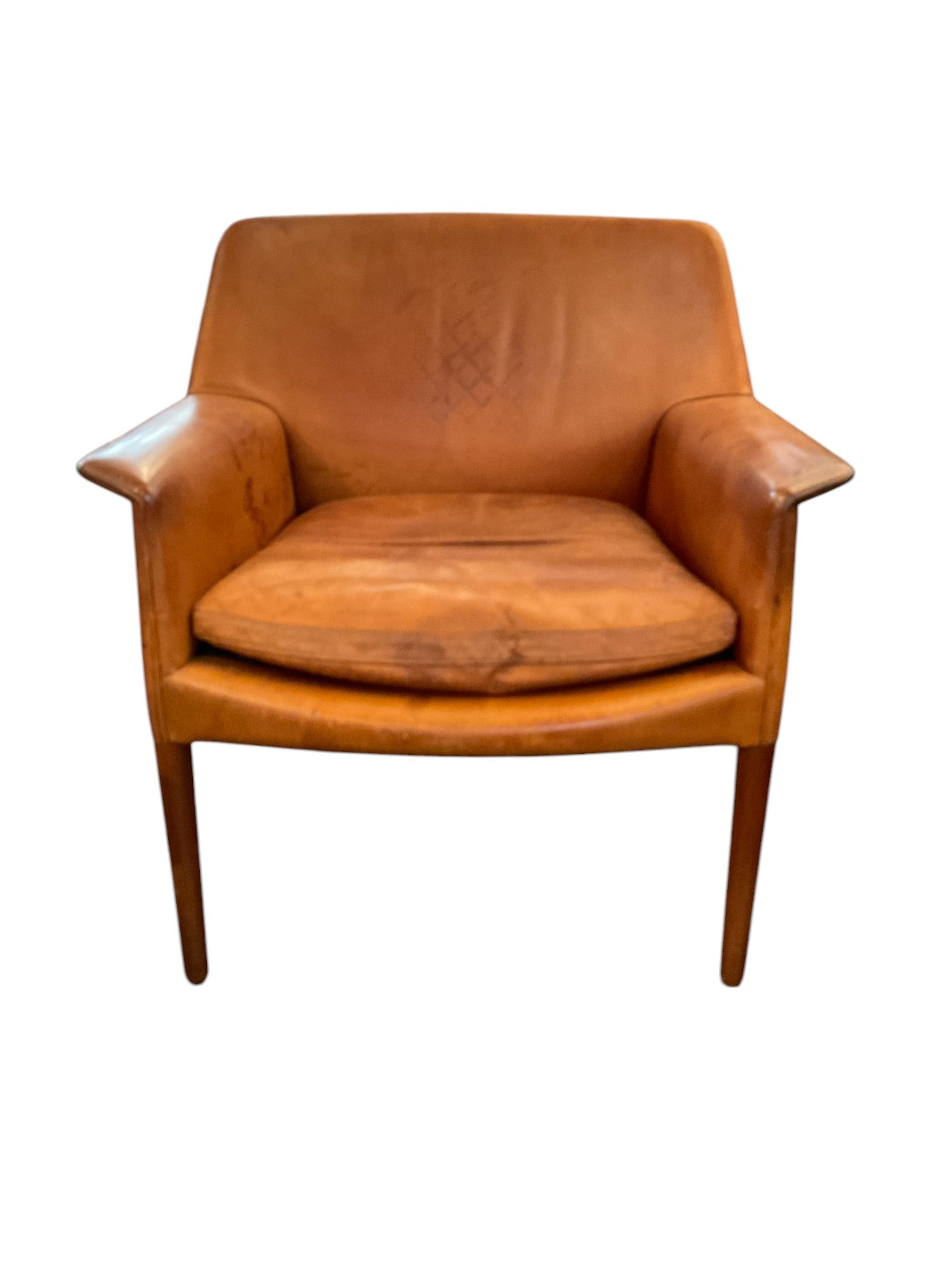 Danish Makers Ejner Larsen & Aksel Madden Leather Arm Chair