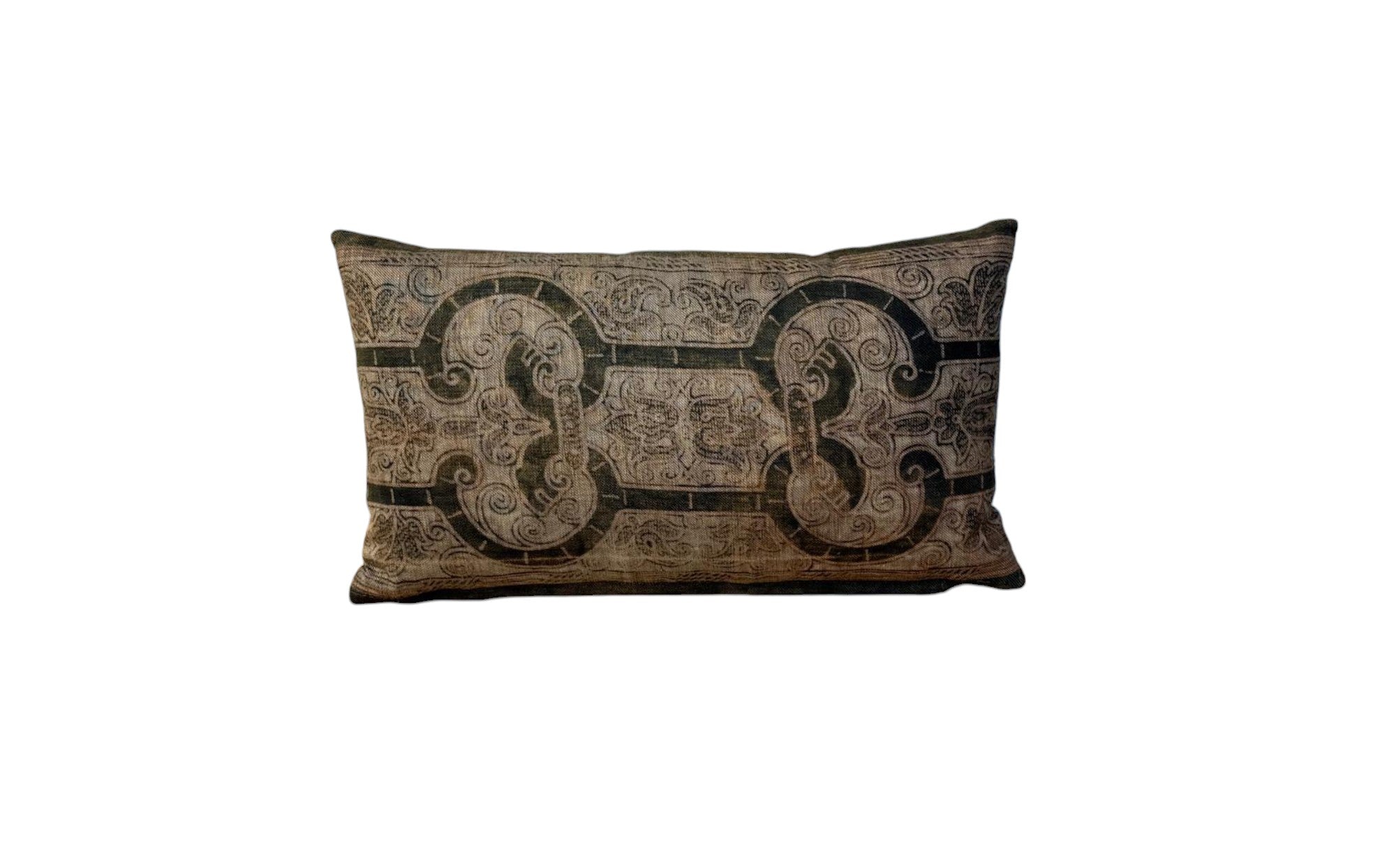 19th Century Fortuny Textile Pillow