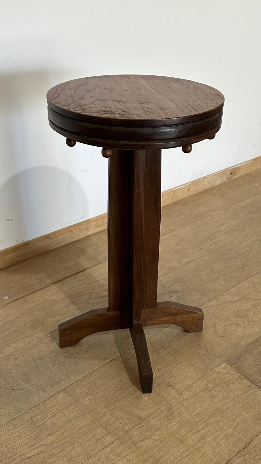 Limited Edition Walnut Deco Side Table