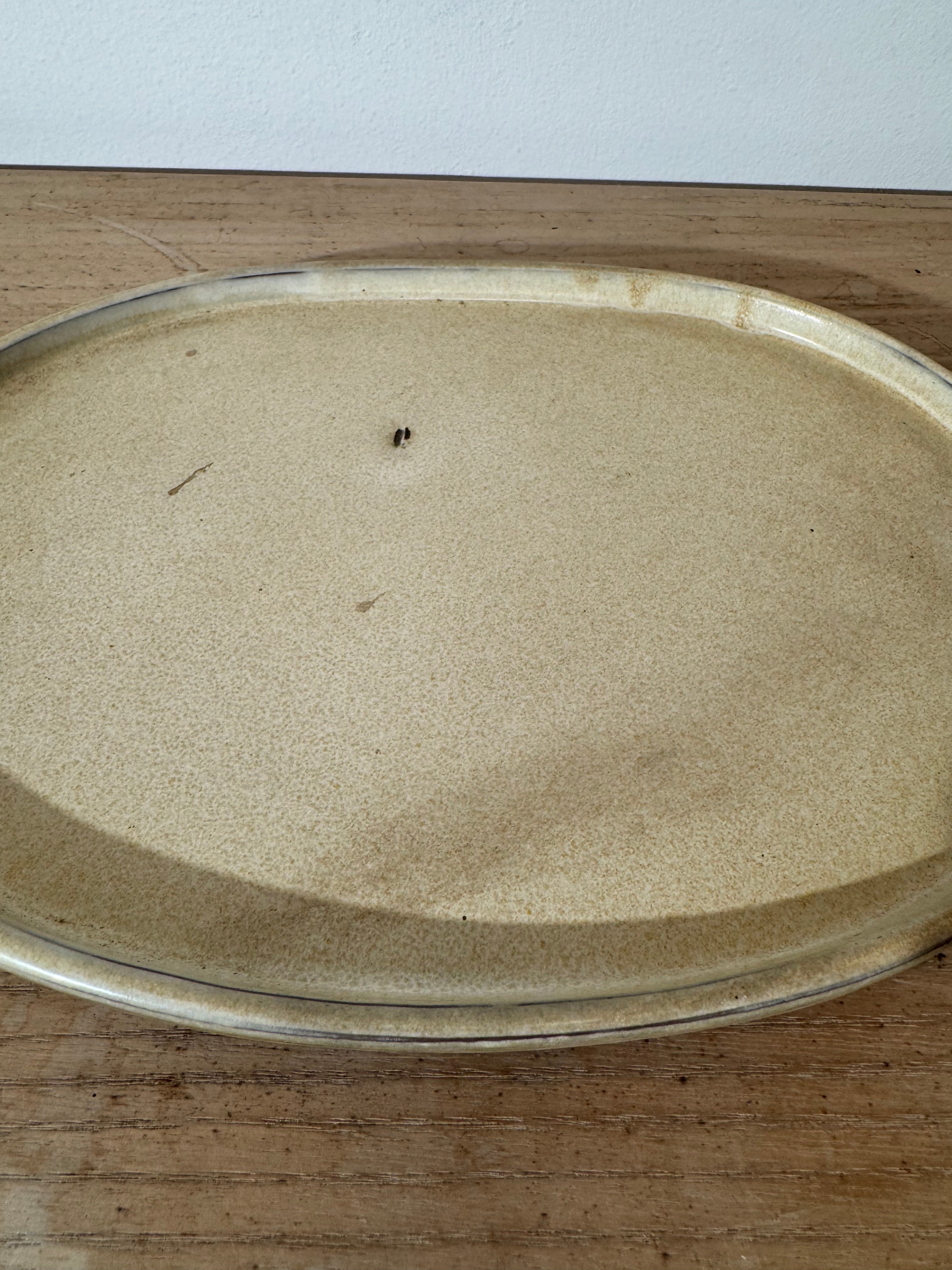 Small Vintage Japanese Cream Colored Tray