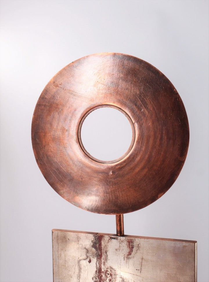 Limited Edition Mixed Metals Modernist Sculpture