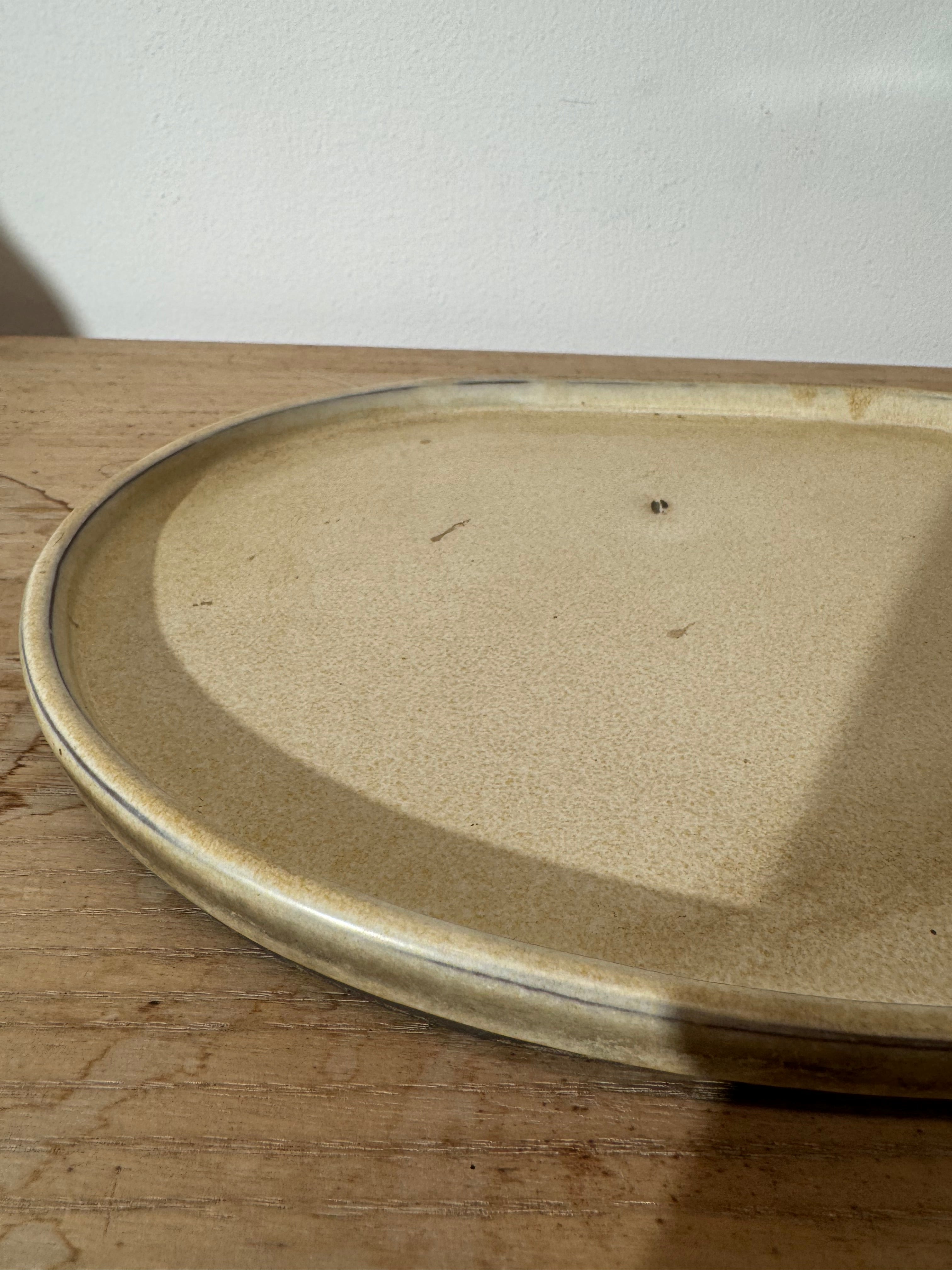 Small Vintage Japanese Cream Colored Tray