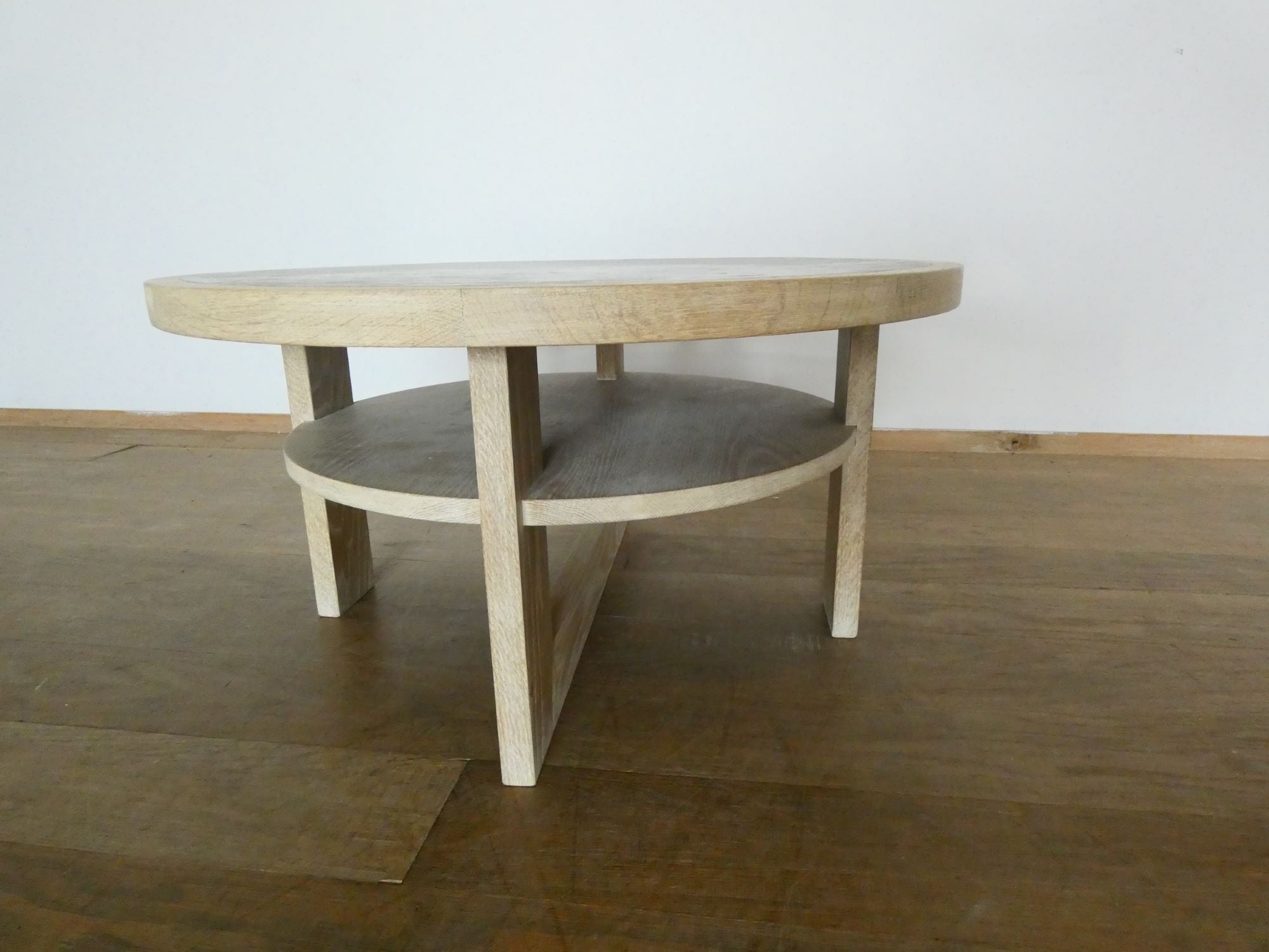 Lucca Studio Dubin Oak and Cement Top Coffee Table