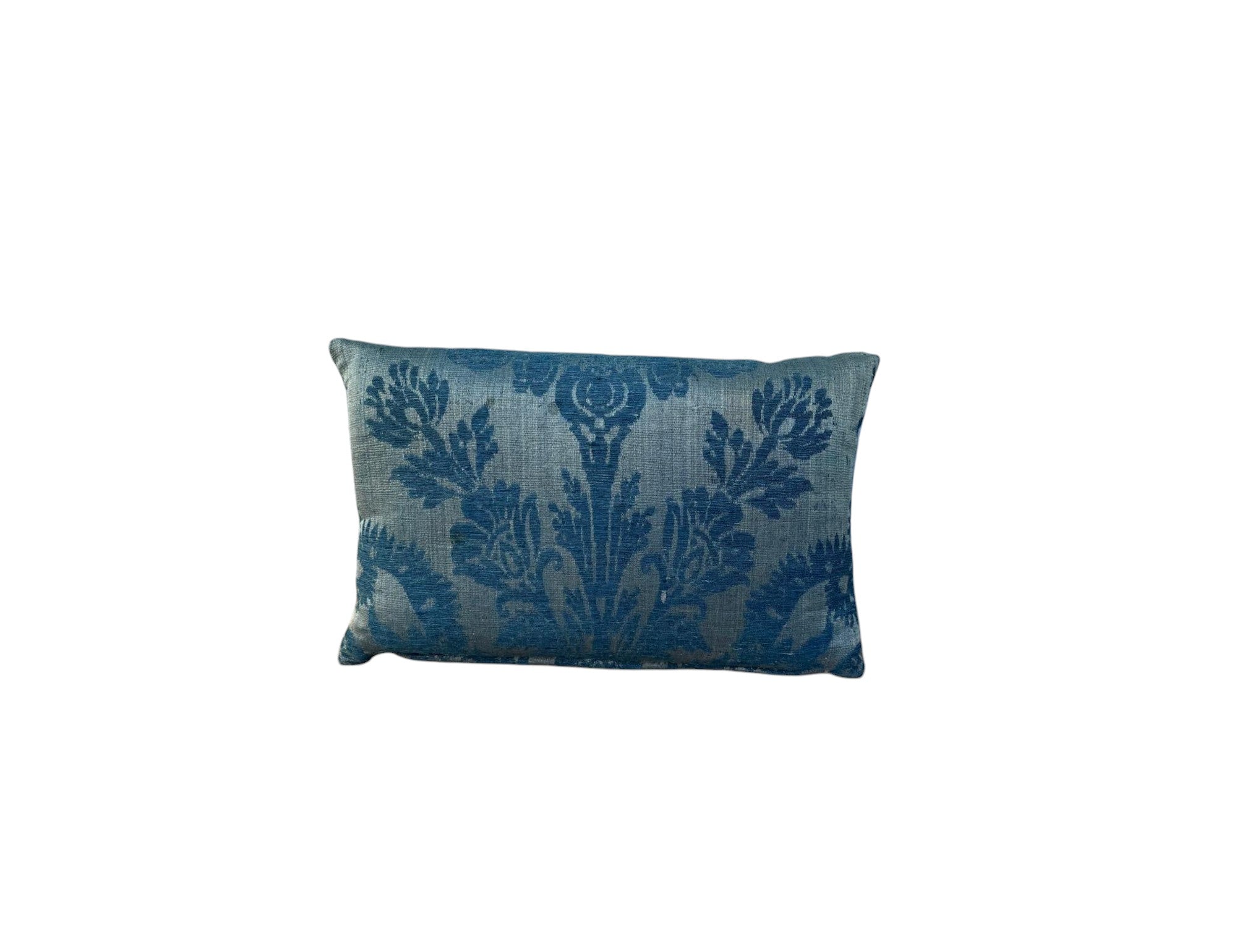 18th Century French Damask Textile Pillow