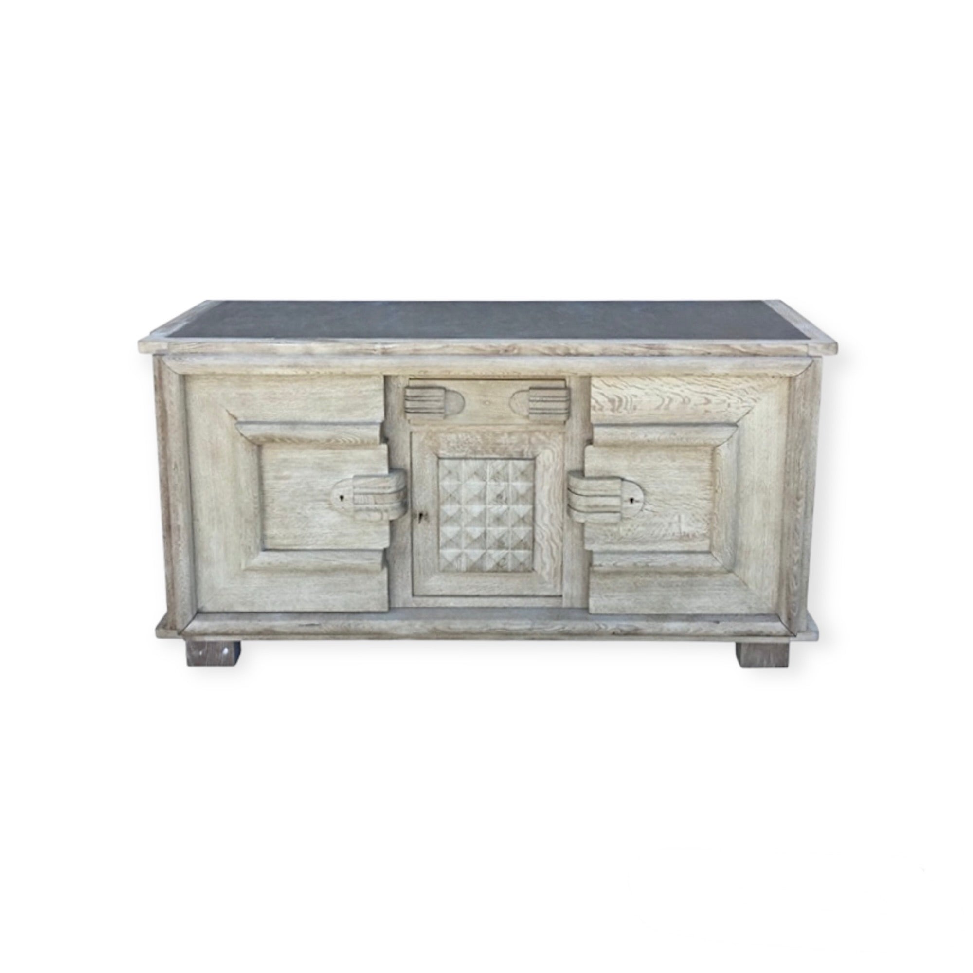 French Oak Buffet  with Cement Top