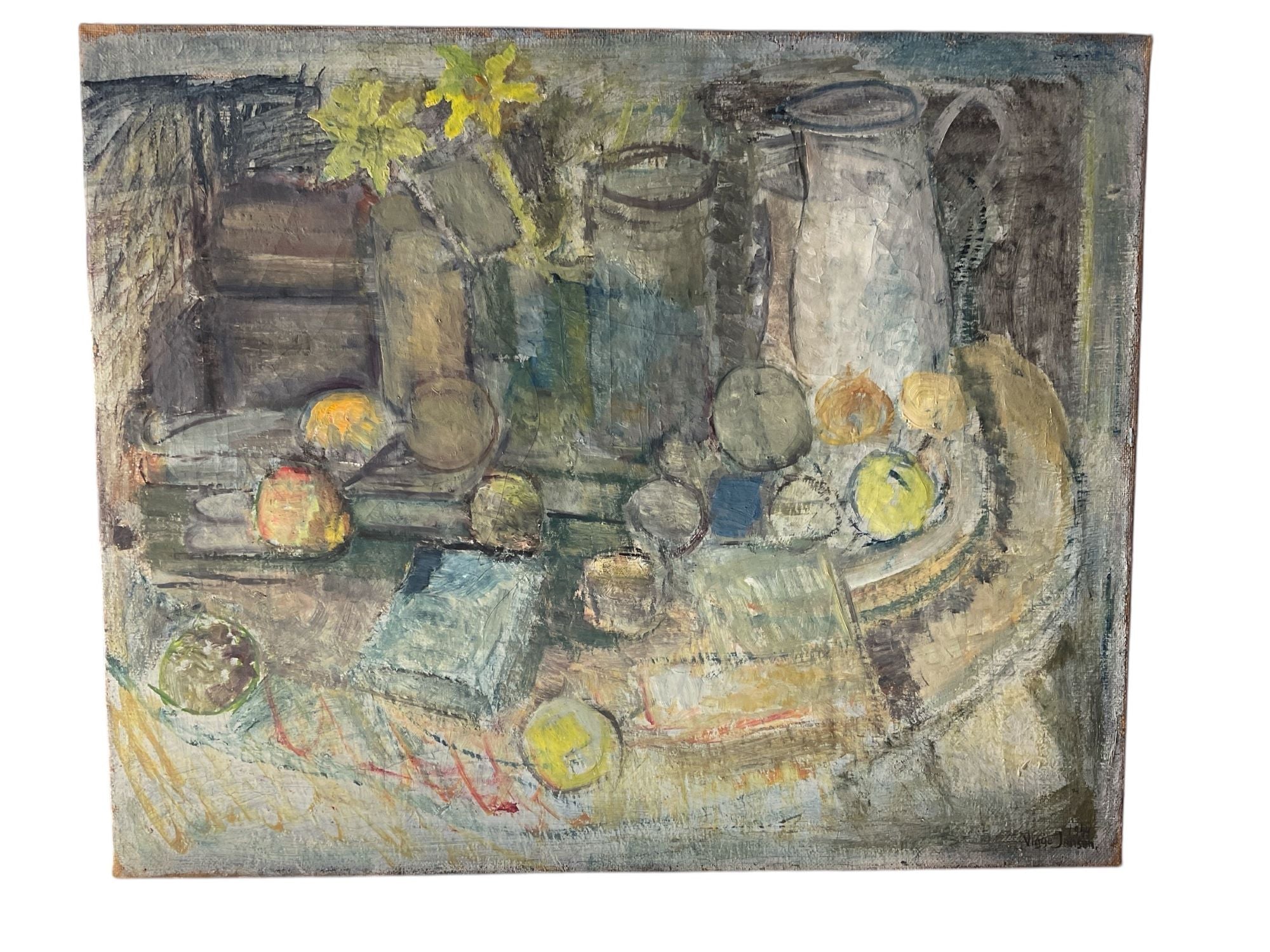 Vintage Swedish Still Life Painting