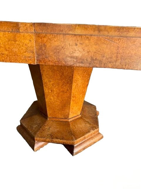 1940's French Burl Octagonal Center Table