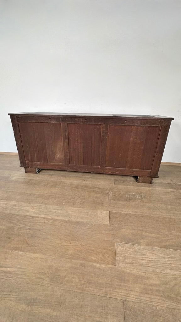 French Dark Cerused Oak 1940's Sideboard