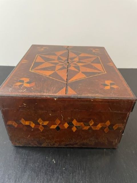 Antique Wabi-Sabi Inlaid Box