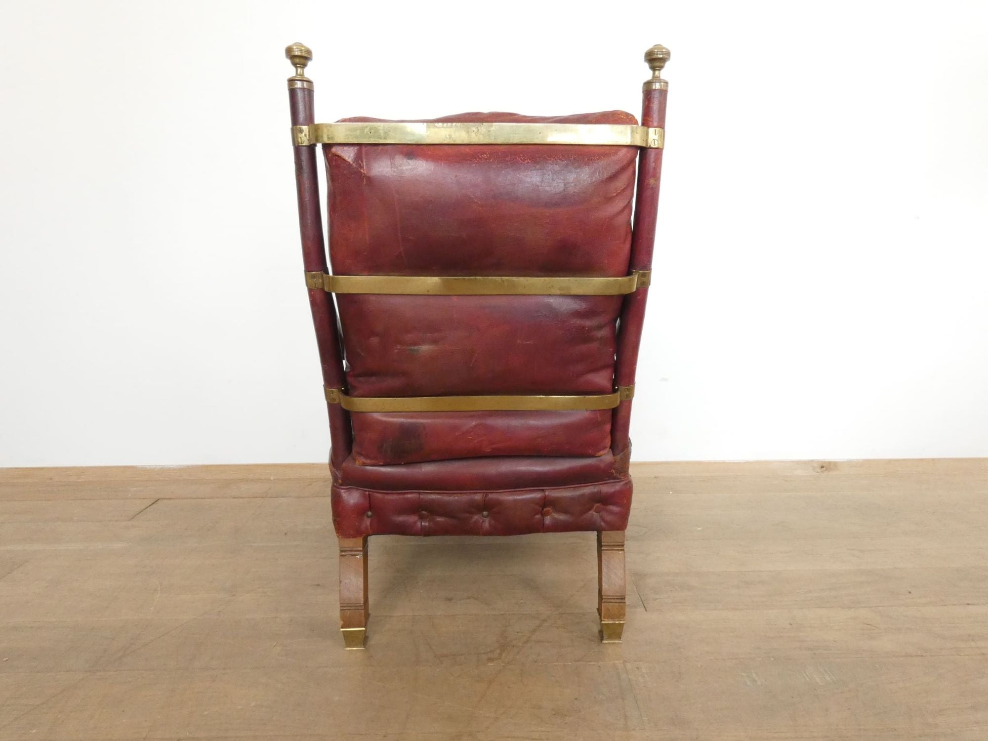 19th Century English Leather Chair