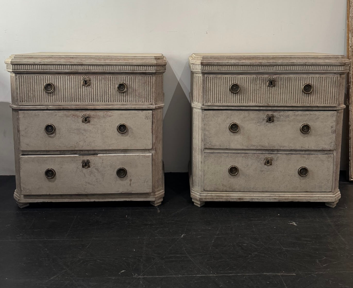 Pair of 19th Century Gustavian Swedish Commodes