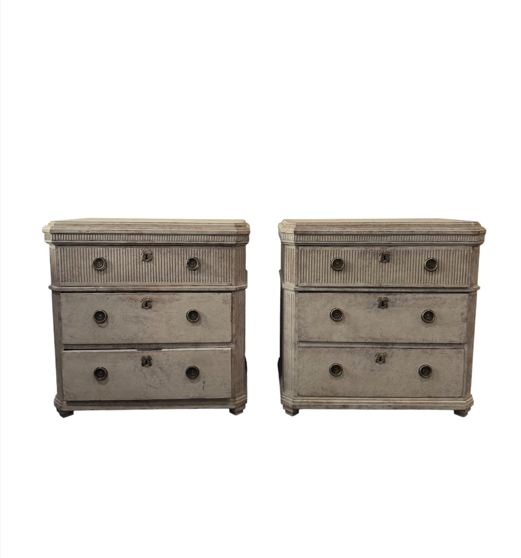 Pair of 19th Century Gustavian Swedish Commodes