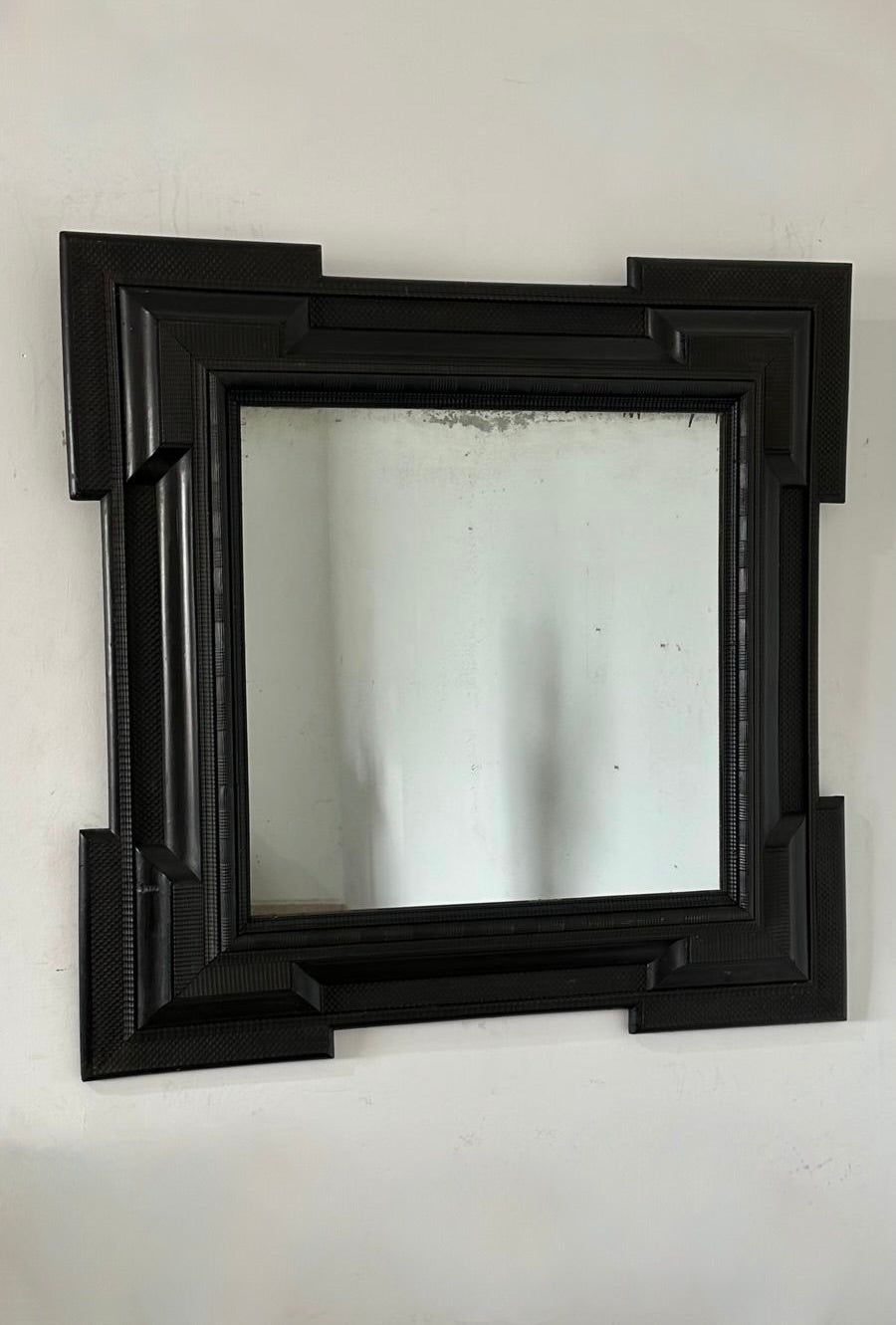 Large 19th Century Dutch Ebonized Mirror