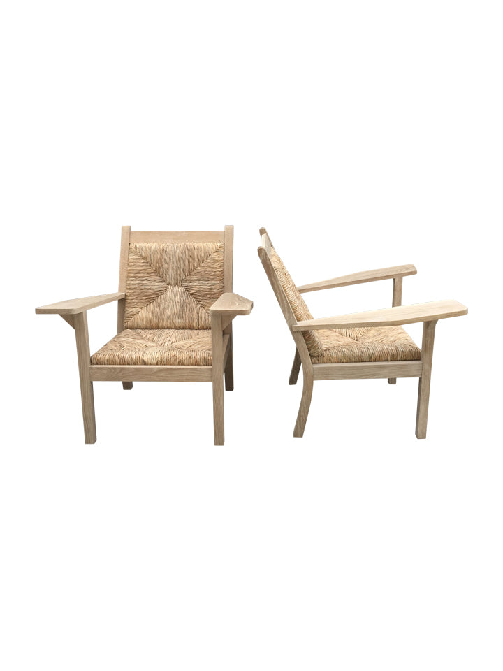 Pair of Lucca Studio Warren Arm Chairs