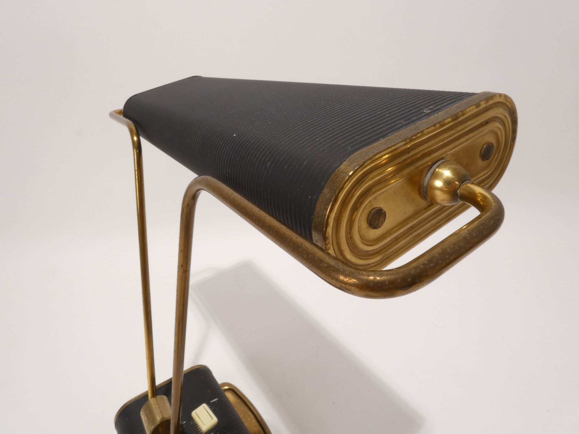 Eileen Gray Adjustable Brass and Black  Table Lamp