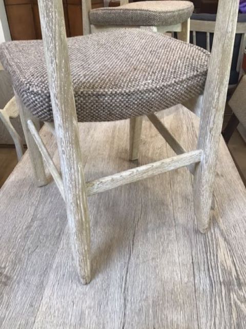 Set of (6) Guillerme & Chambron Oak Dining Chairs