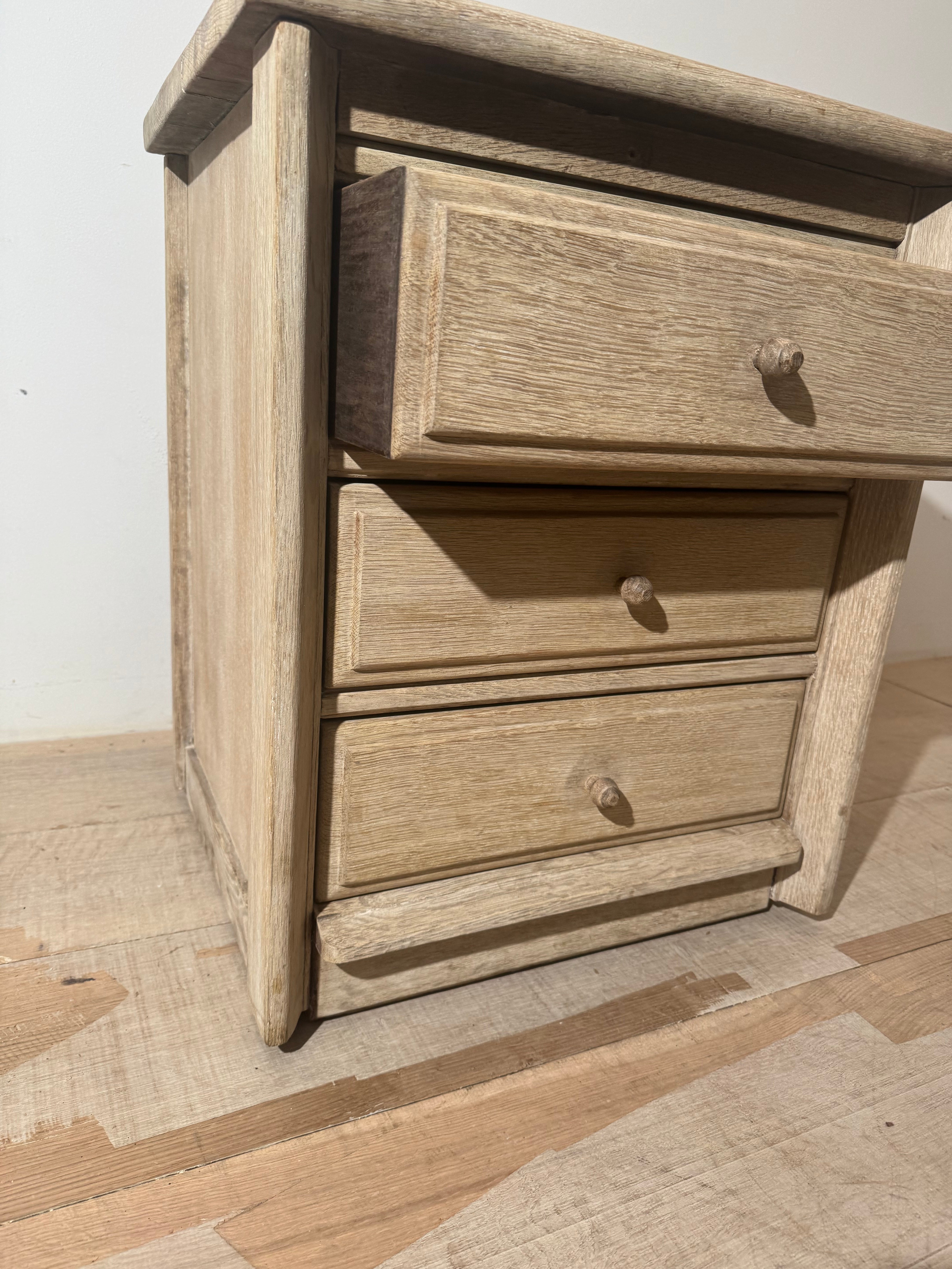 Vintage French 1950's Oak Chest of Drawers