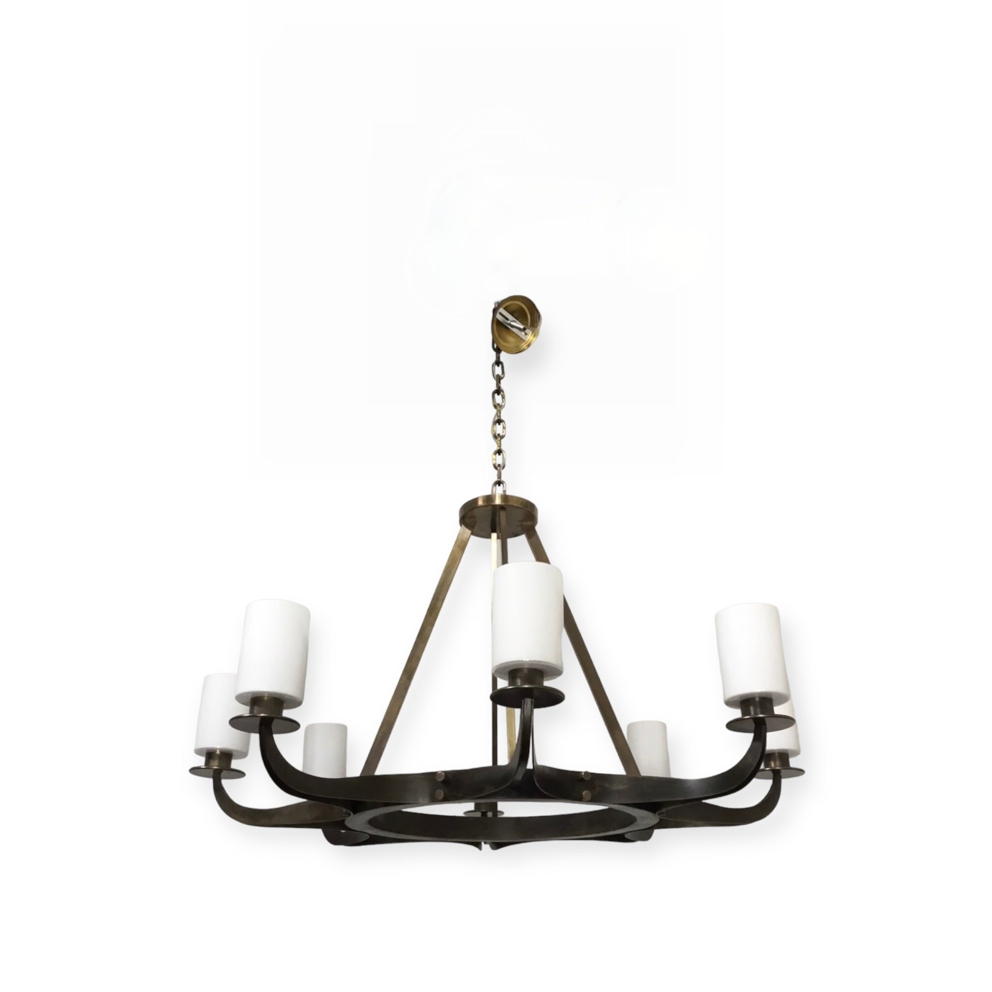 Lucca Studio Sophie Chandelier with Opaline Shades