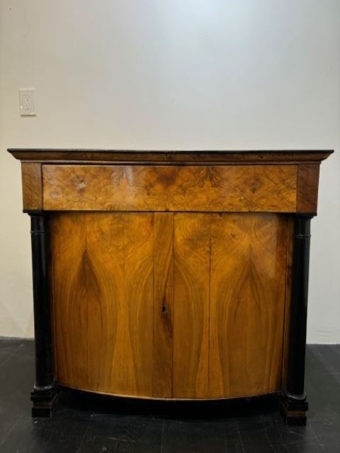 Bow Front Biedermeier Cabinet