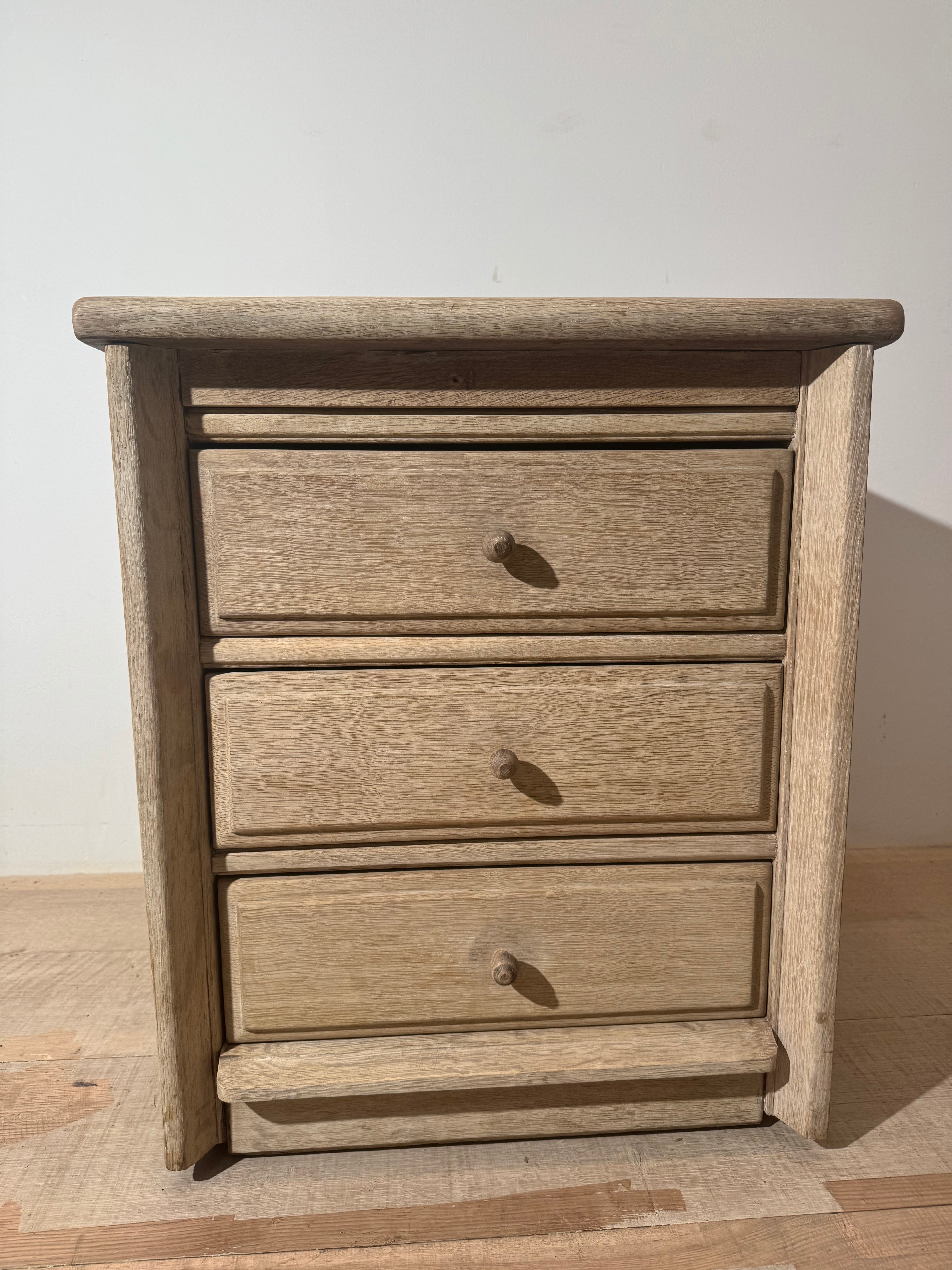 Vintage French 1950's Oak Chest of Drawers