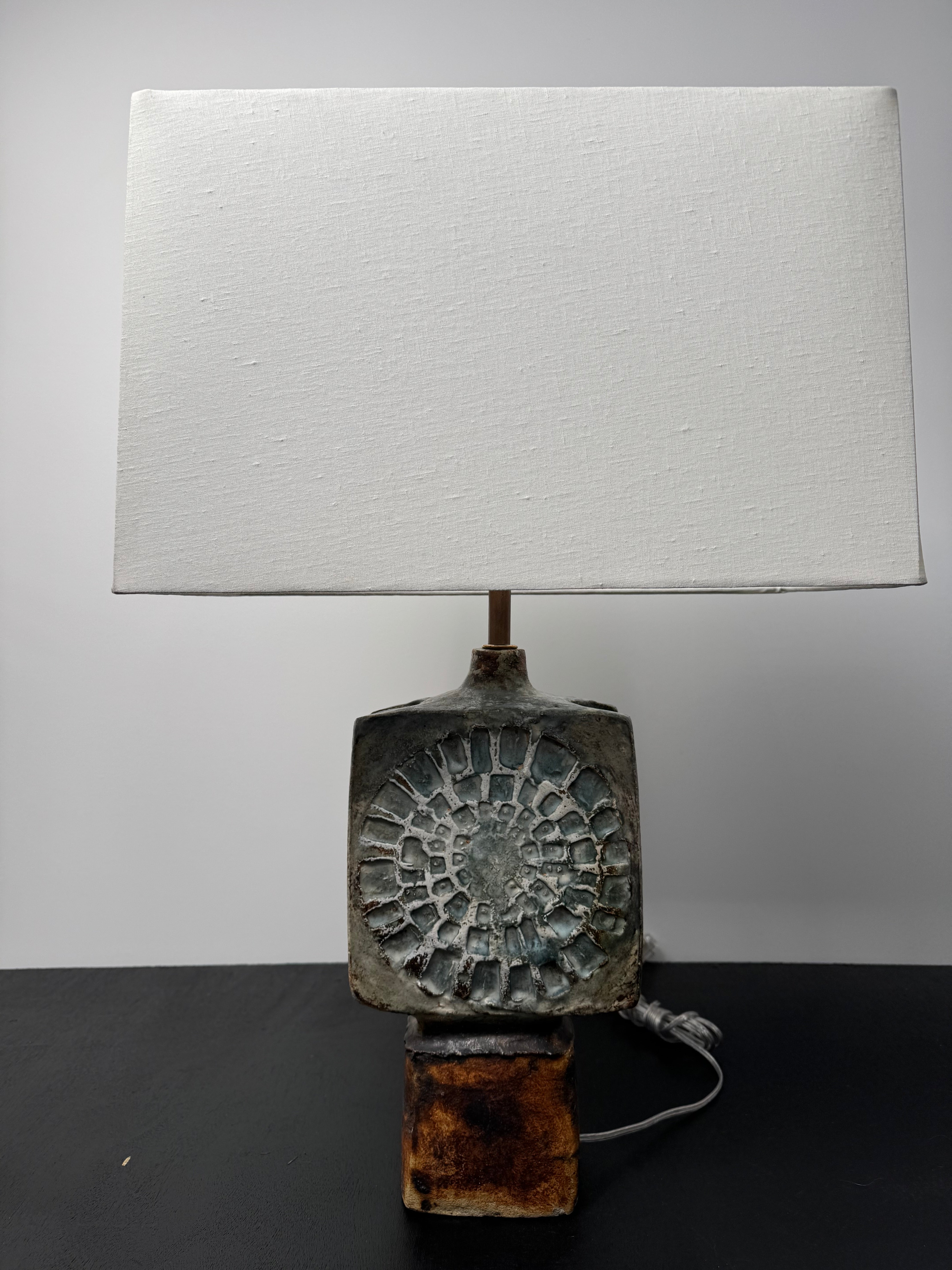 Danish Vintage Studio Pottery Lamp