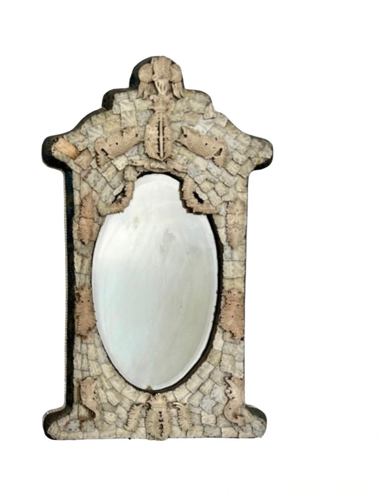 Rare Ivory Dieppe Mirror