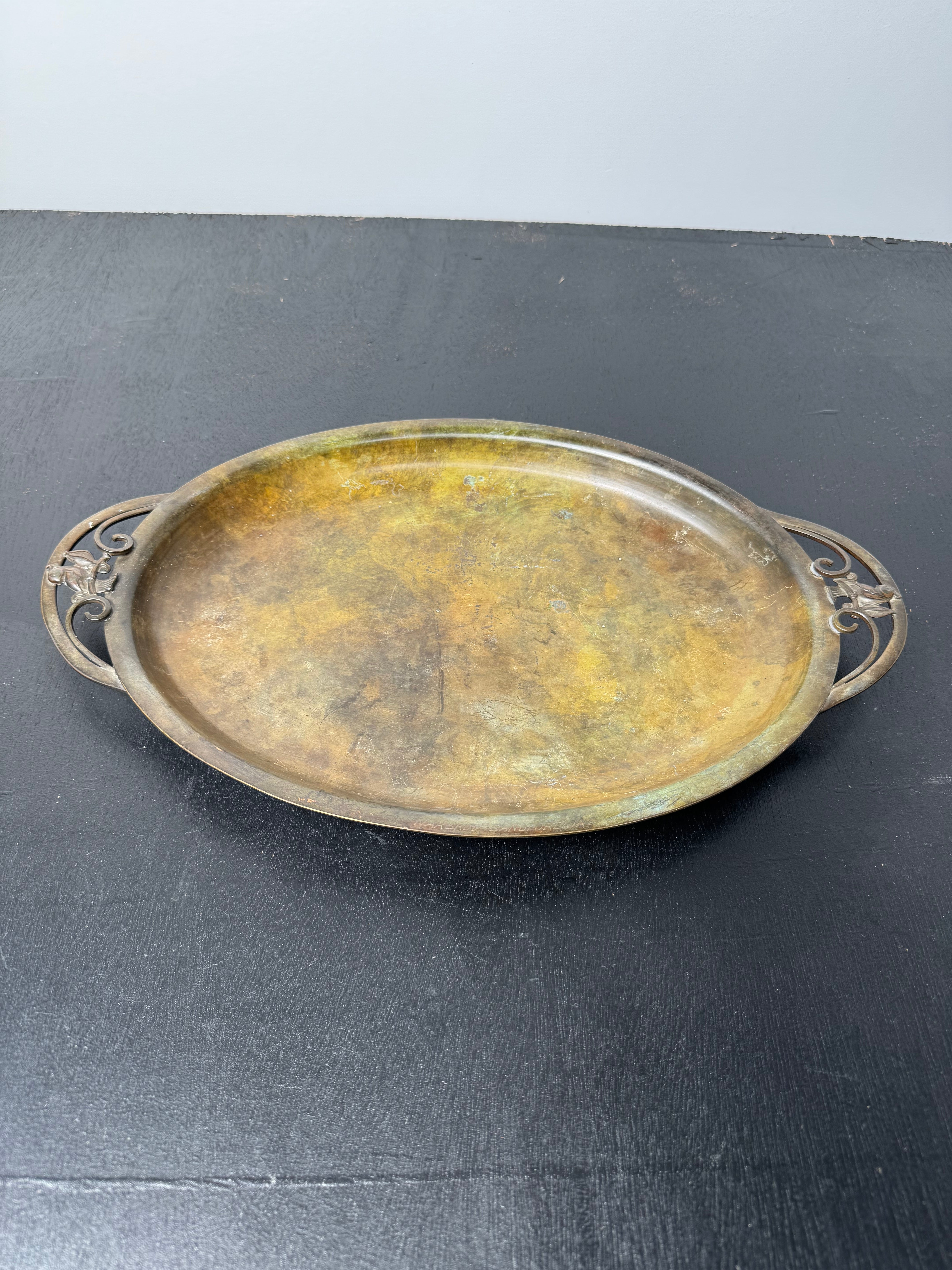 Art Nouveau Viennese Bronze Tray