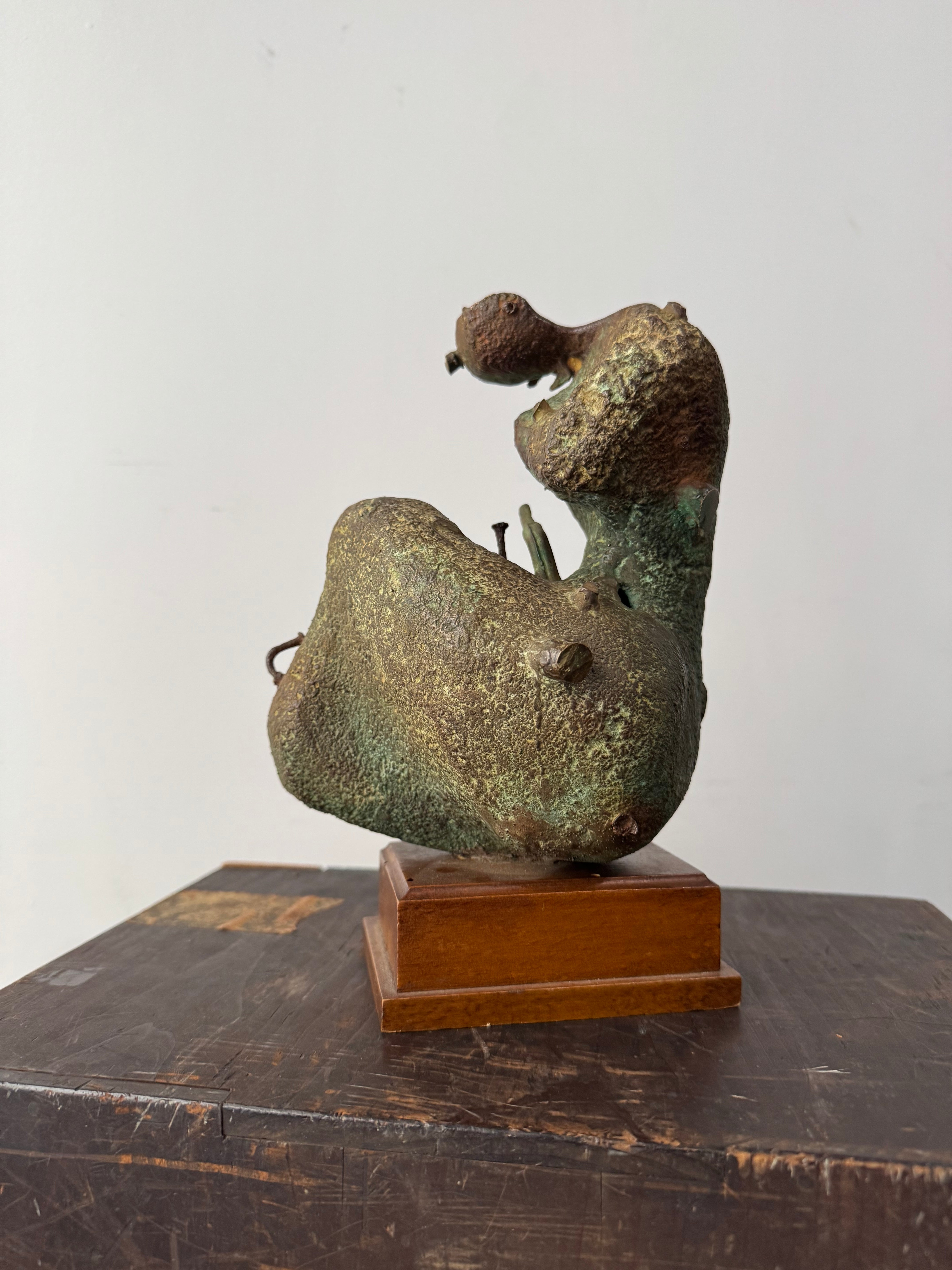 Spanish Mid Century Bronze Brutalist Sculpture